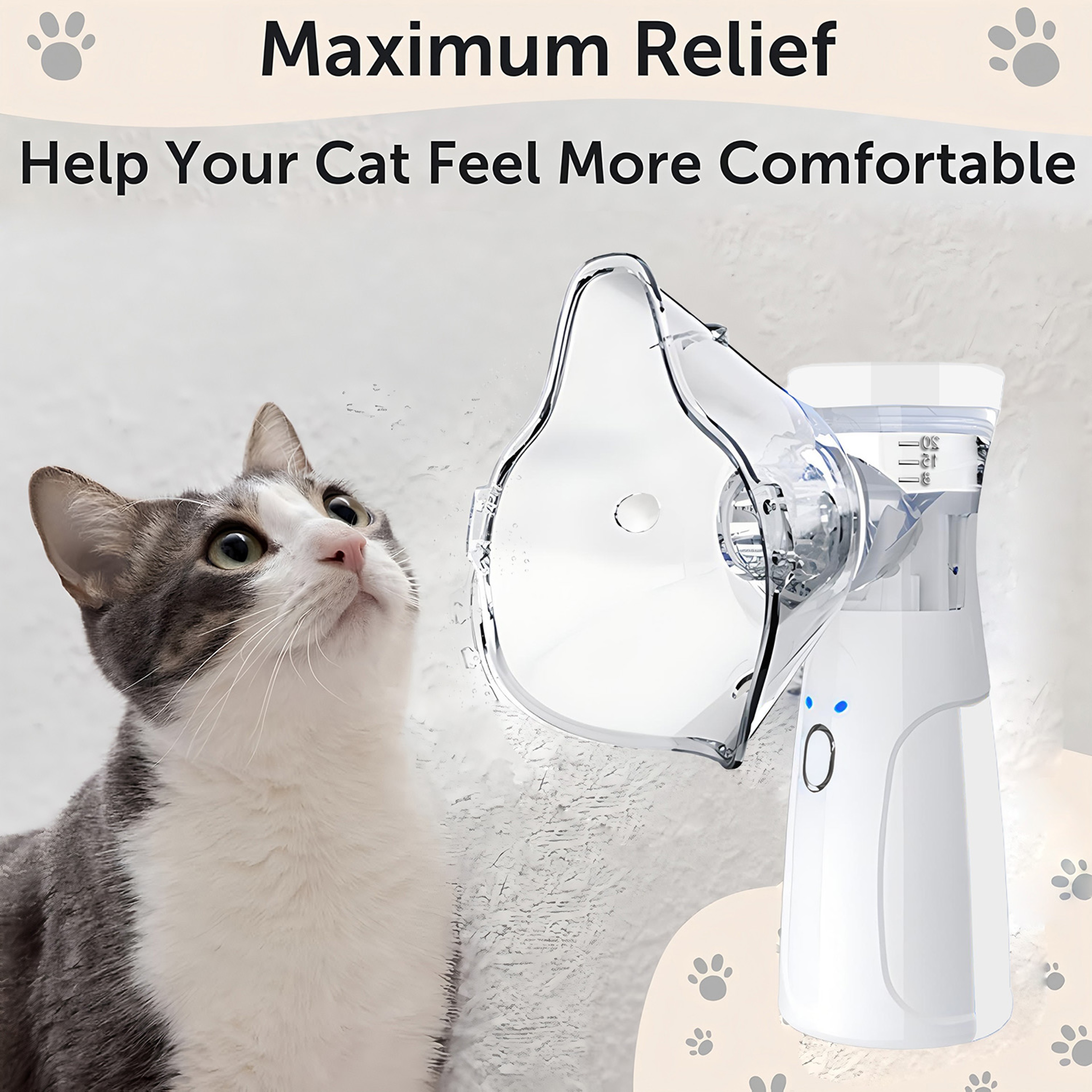 Pet Asthma Inhaler Spacer for Cats & Dogs Portable Pet Asthma Inhaler Nebulizer Chamber – view 4