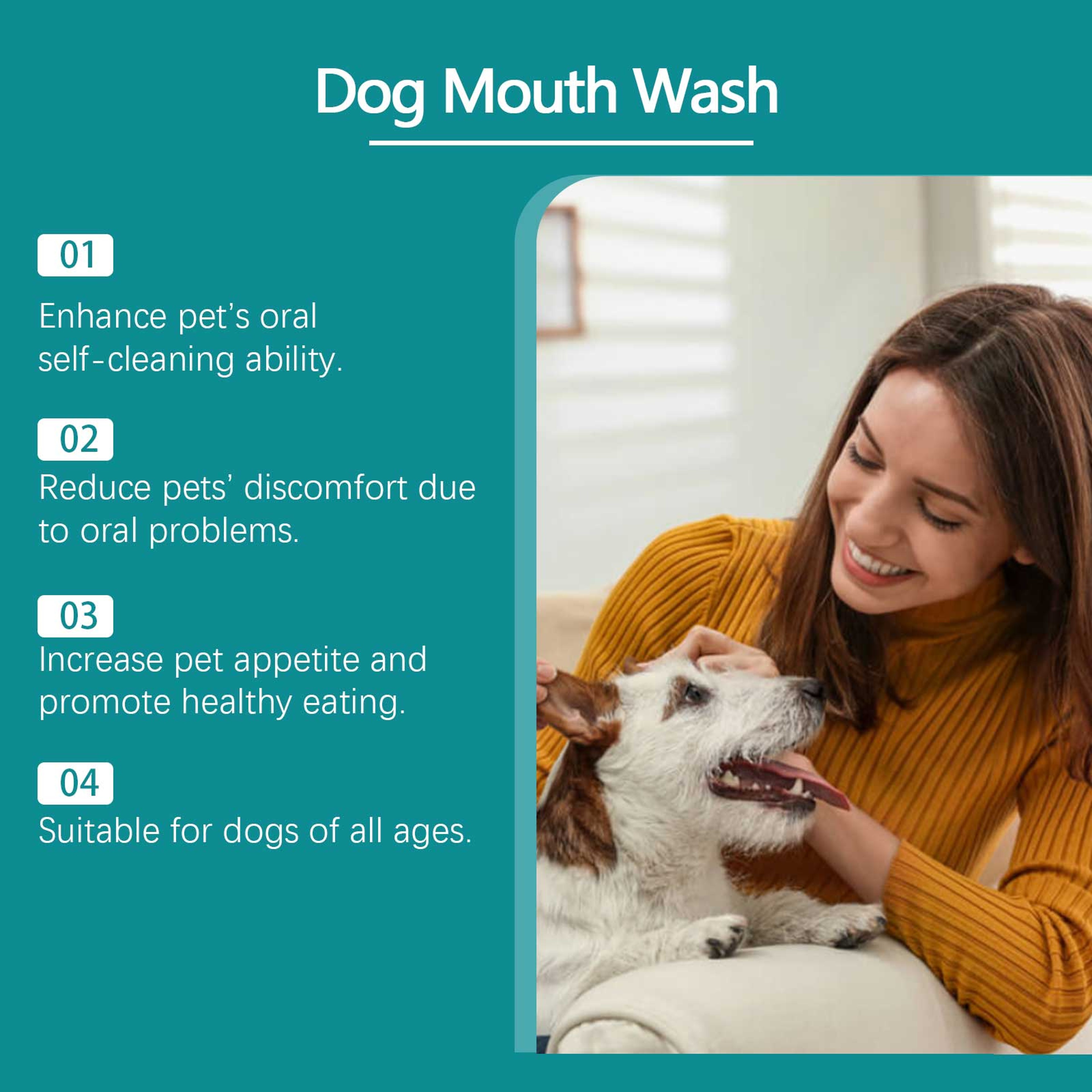 Dog Teeth Cleaning Oral Care Mouthwash Fresh Breath Tartar Remover Dental Hygiene Solution For Dogs 4