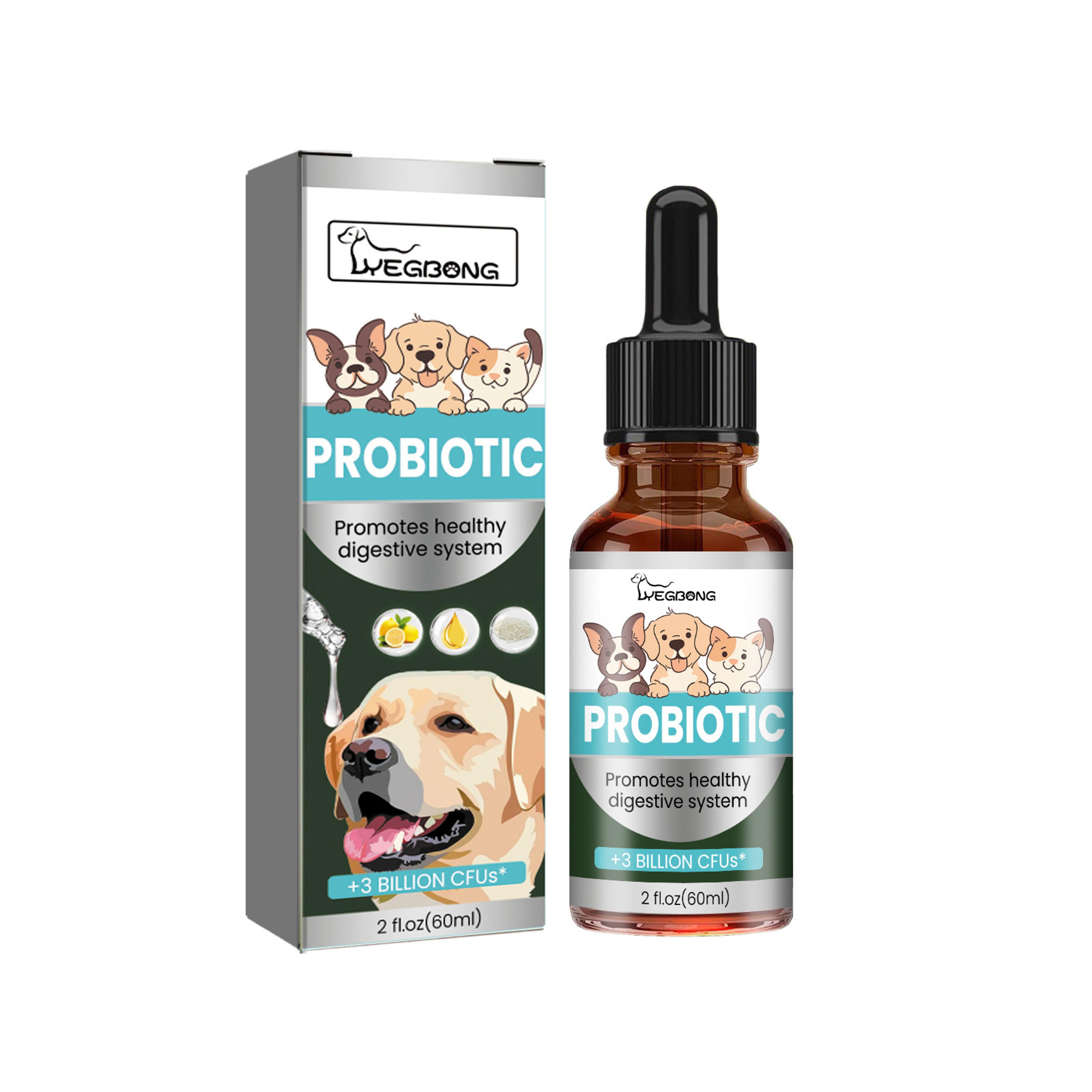 Dog Probiotics Drops for Gut Health Digestive & Immune Support Supplement – view 2