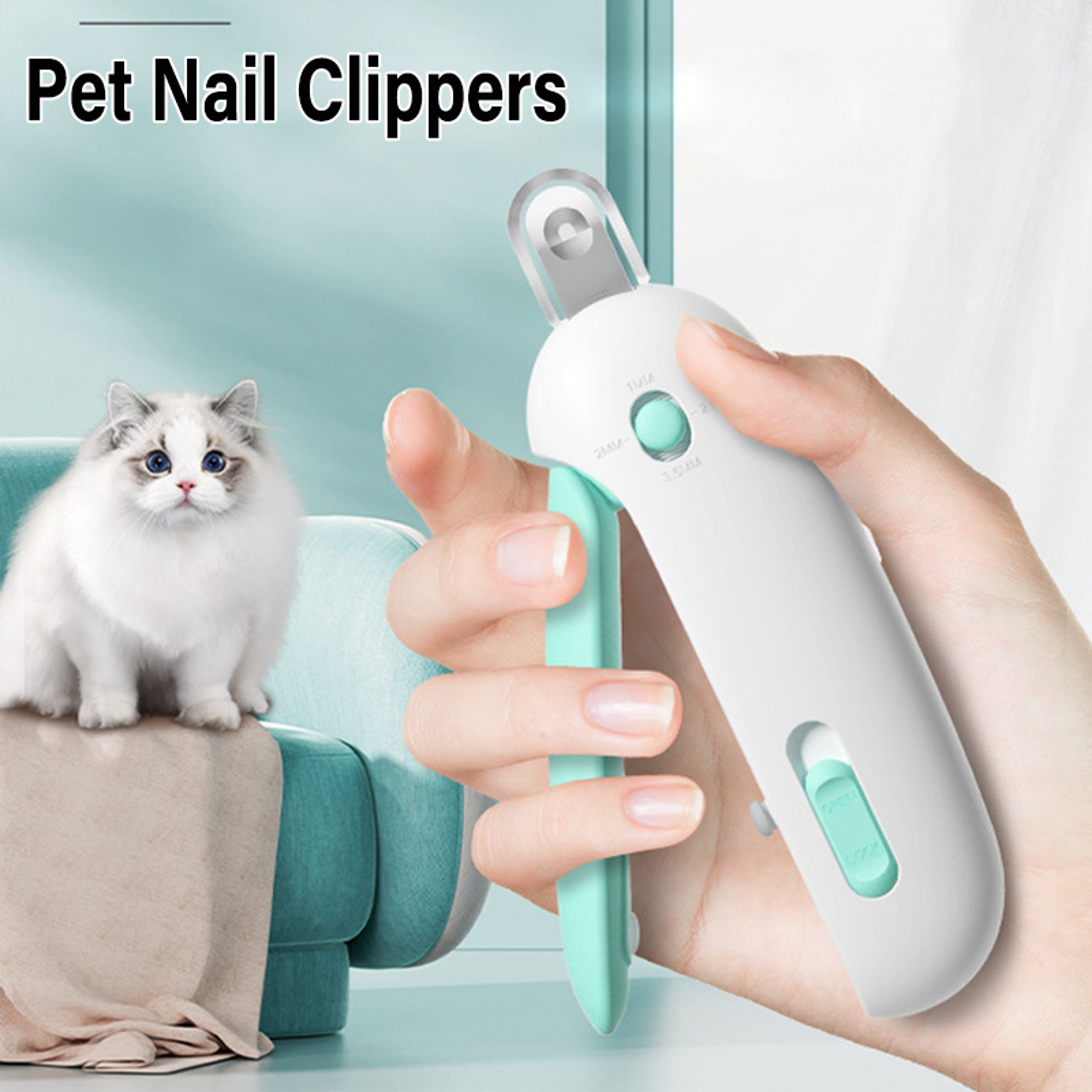 Adjustable Pet Nail Clippers for Dogs and Cats Safe Grooming Tool – view 1