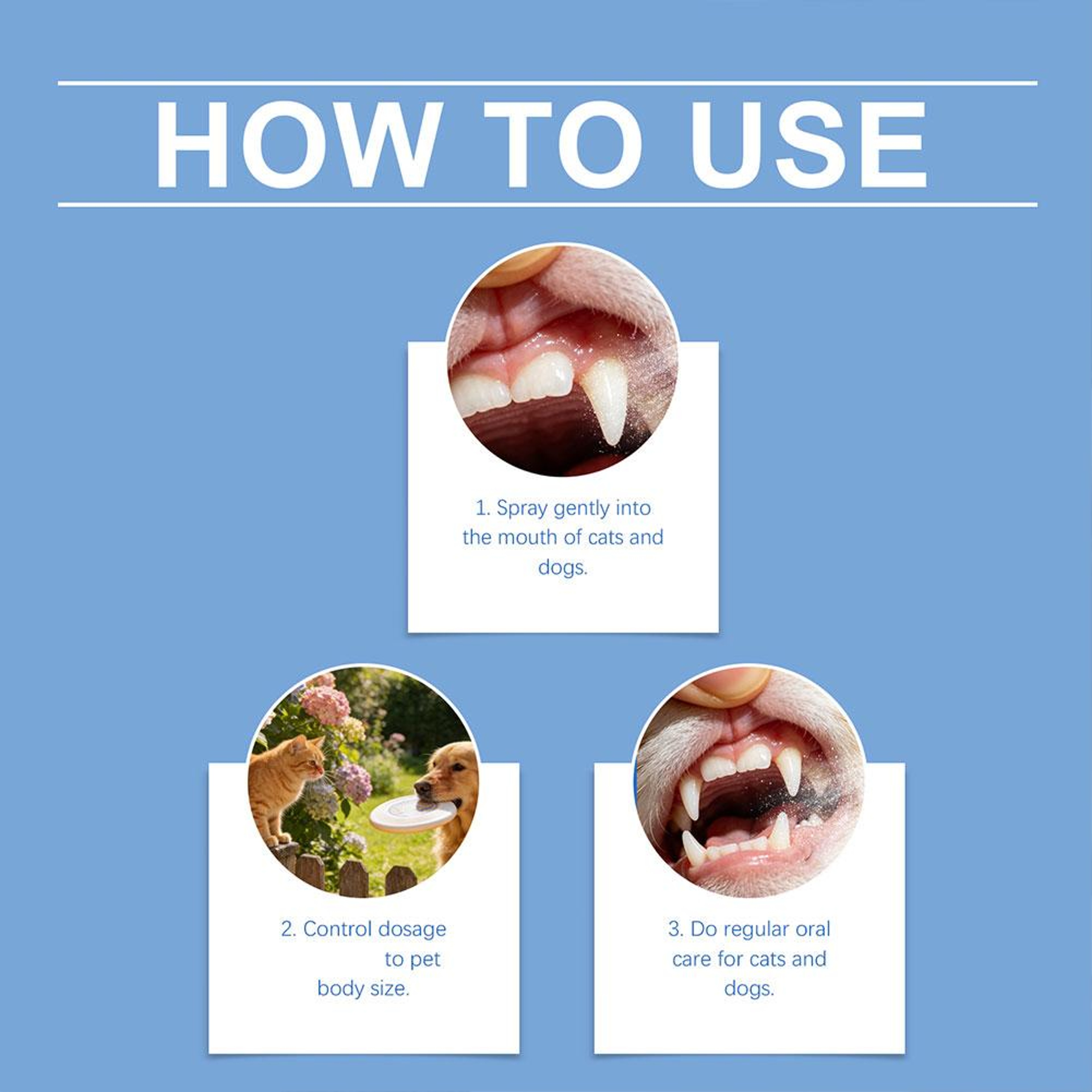 Pet Dental Mousse Spray for Dogs and Cats Plaque & Tartar Breath Freshener – view 6