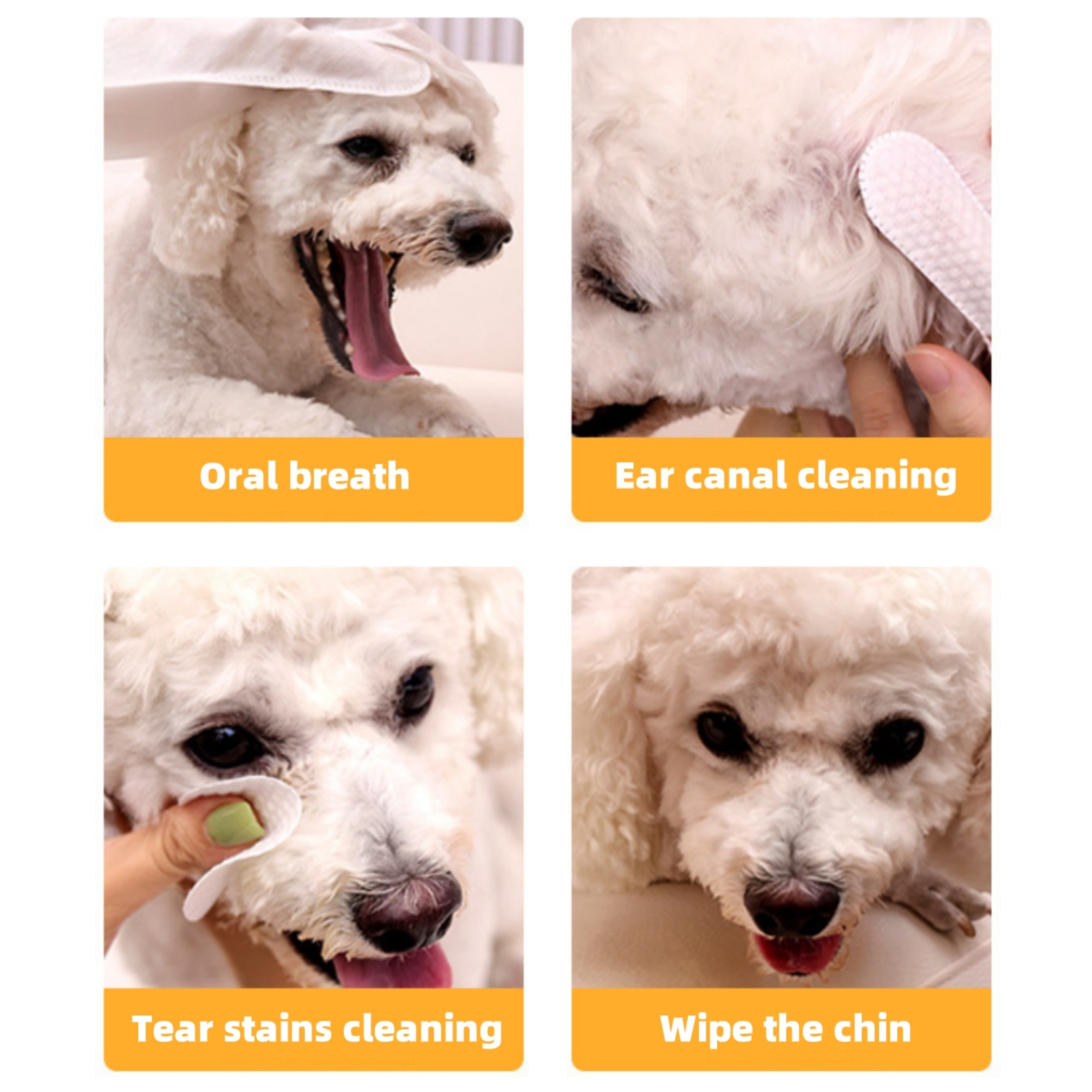 Disposable Pet Finger Wipes For Dogs  Cats Teeth Ear  Eye Cleaning Finger Cots 4