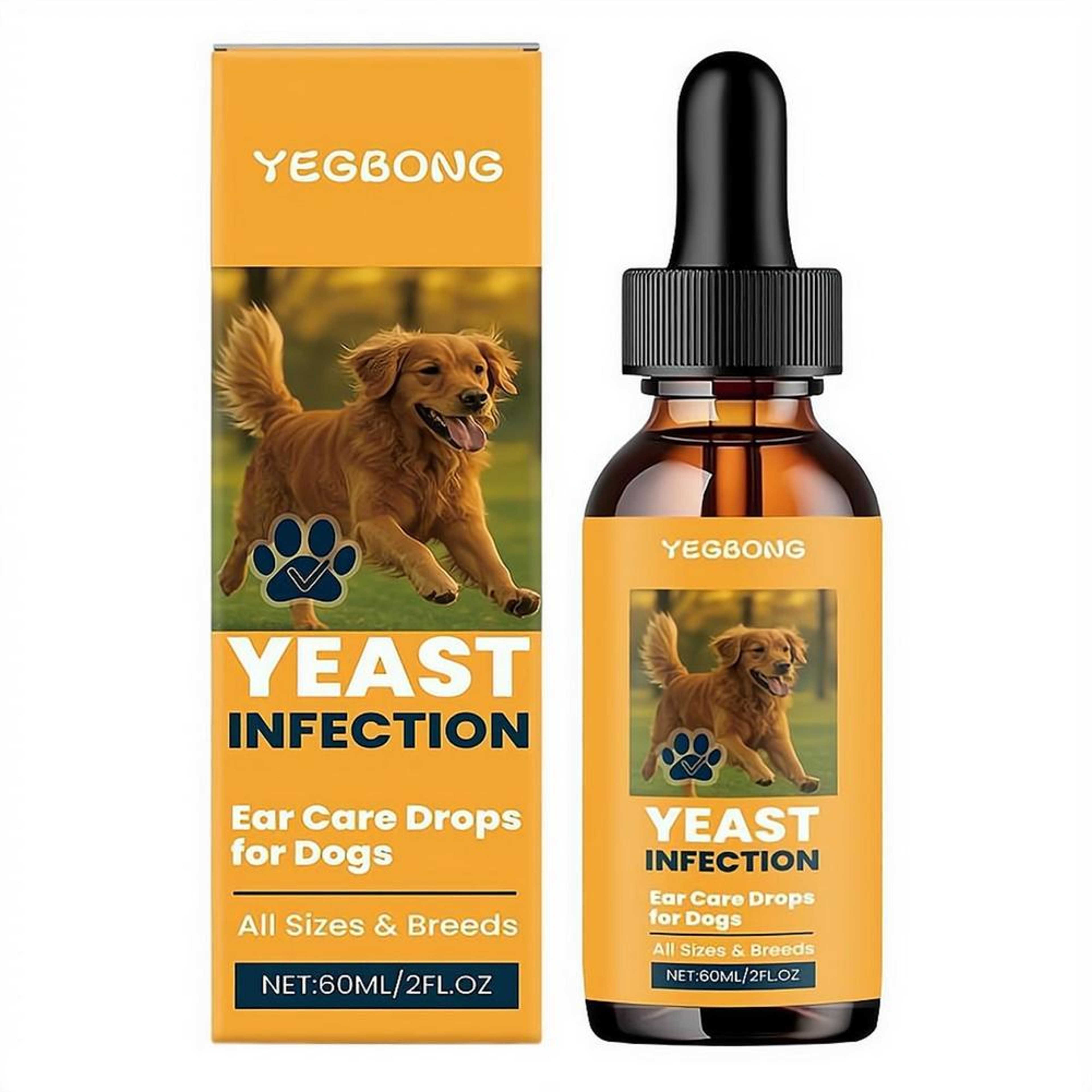 Dog Ear Infection Treatment Drops Gentle Dog Ear Cleaner For Itch  Odor Relief 5