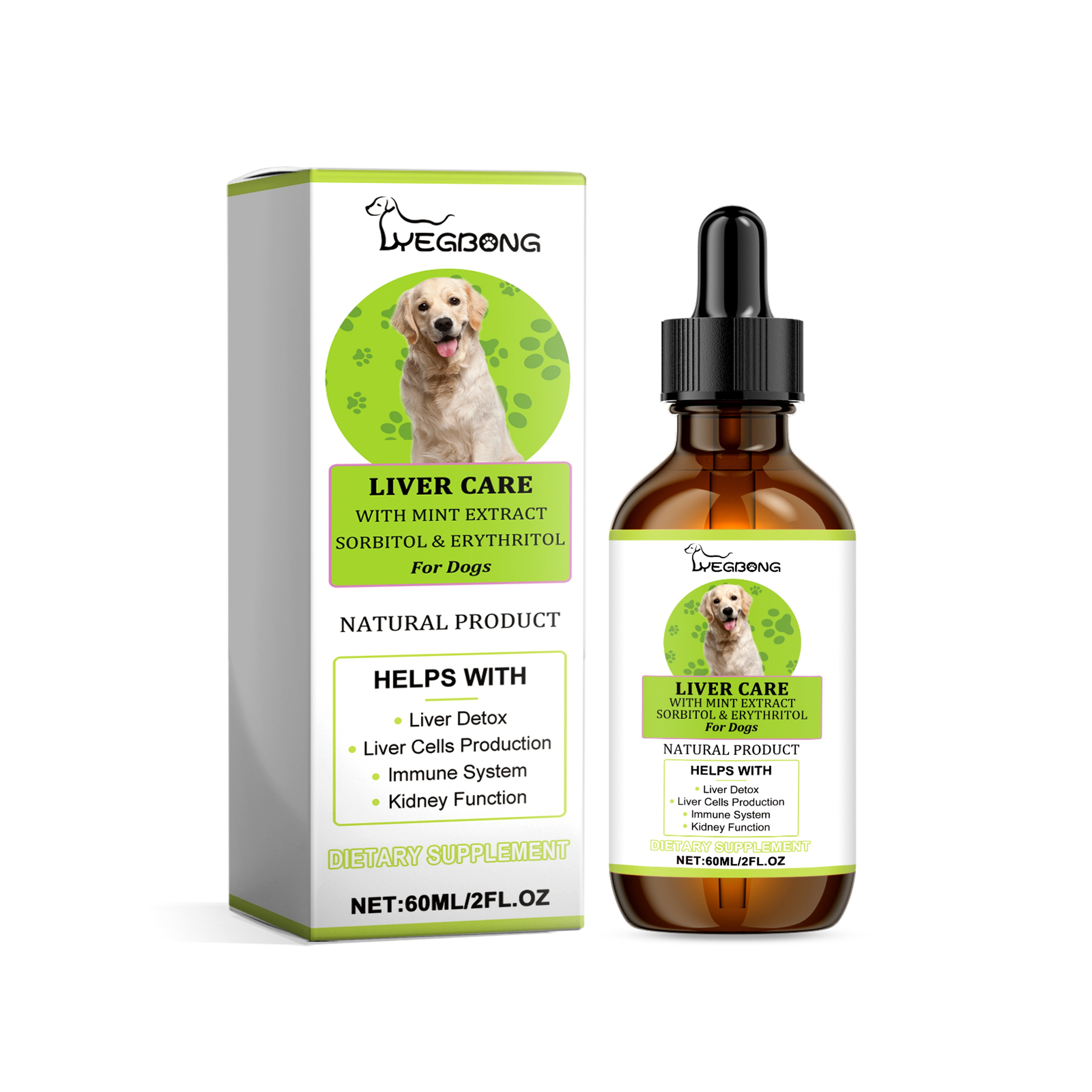 Canine Liver Support & Metabolism Drops 60ml Dog Liver Support Supplement for Energy & Detox – view 2