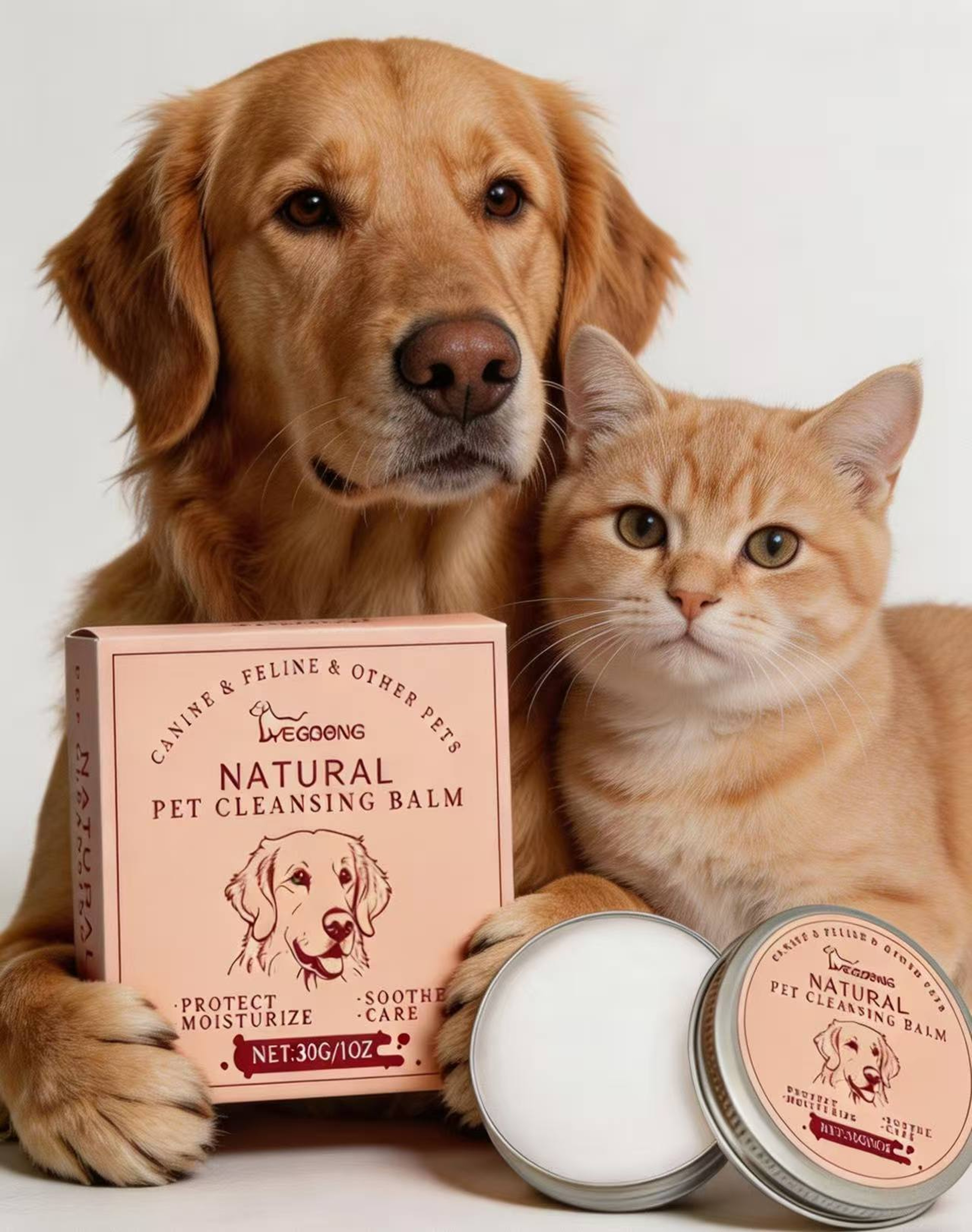 Dog & Cat Tear Stain Balm Eye Care Cream for Tear Stain Removal & Pet Eye Stain Treatment – view 2