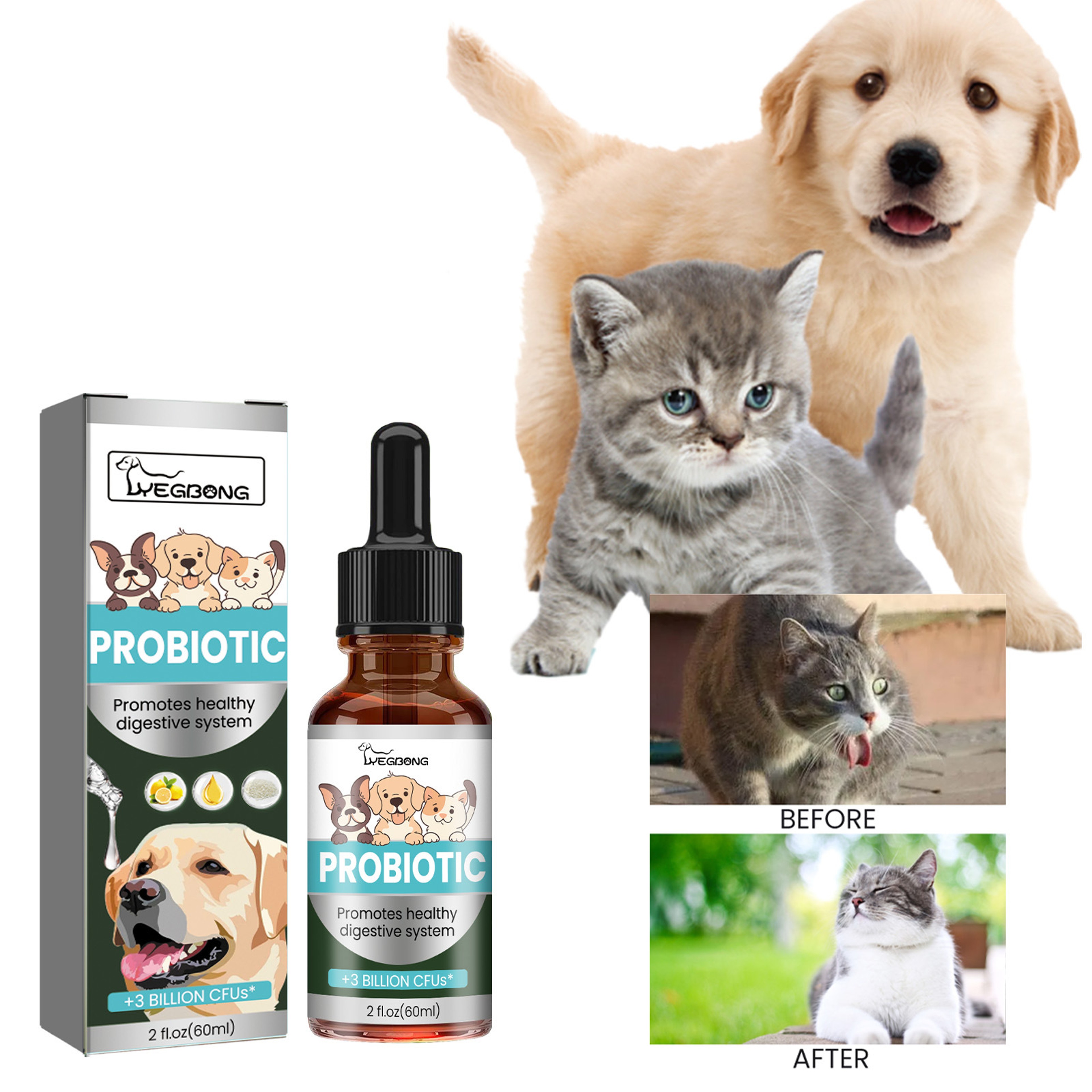 Dog Probiotic Gut Health Drops for Dogs Digestive Support & Immune Balance Liquid Supplement – view 5