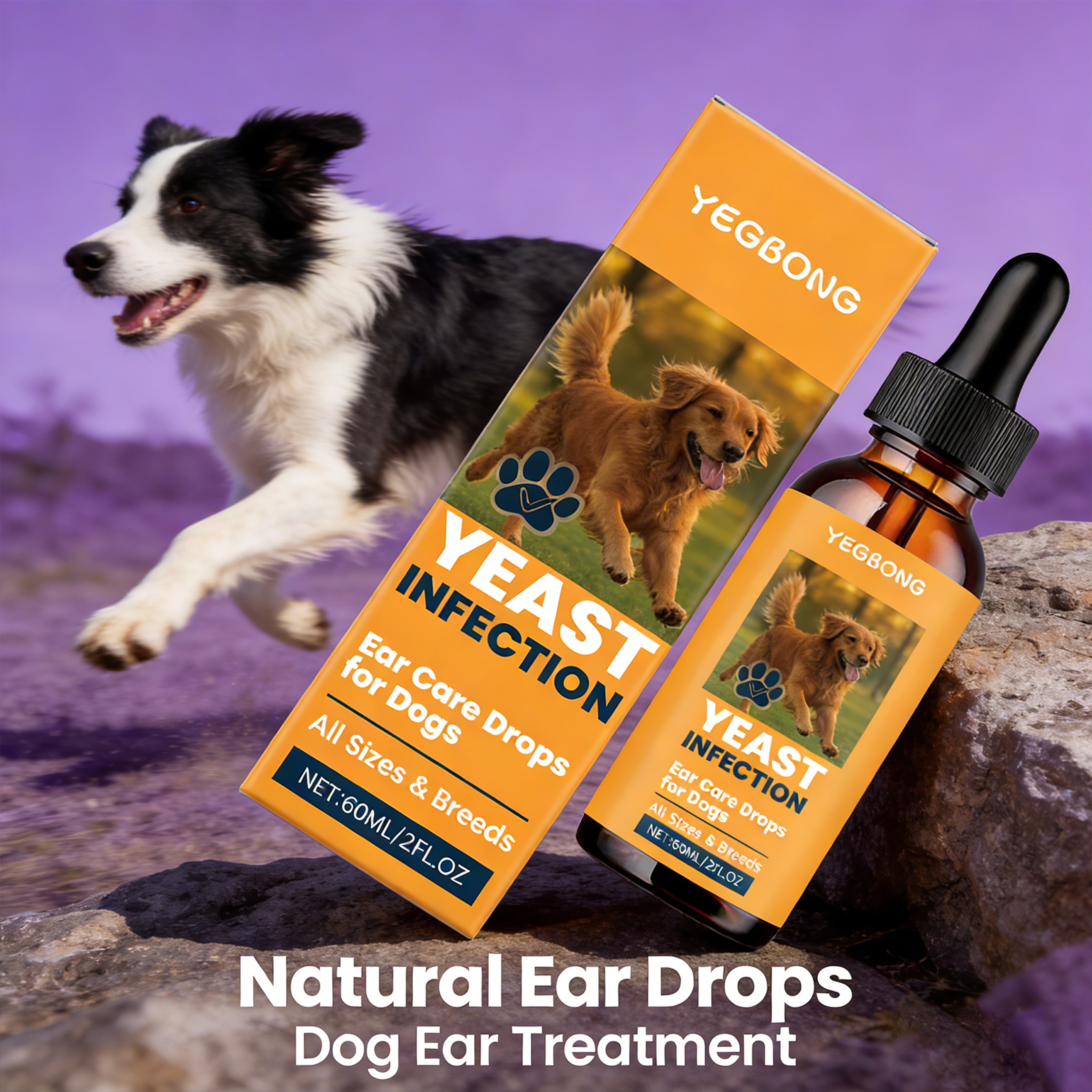 Dog Ear Cleaner Drops For Dogs Odor  Itch Relief Ear Cleaning Solution For Pets 5