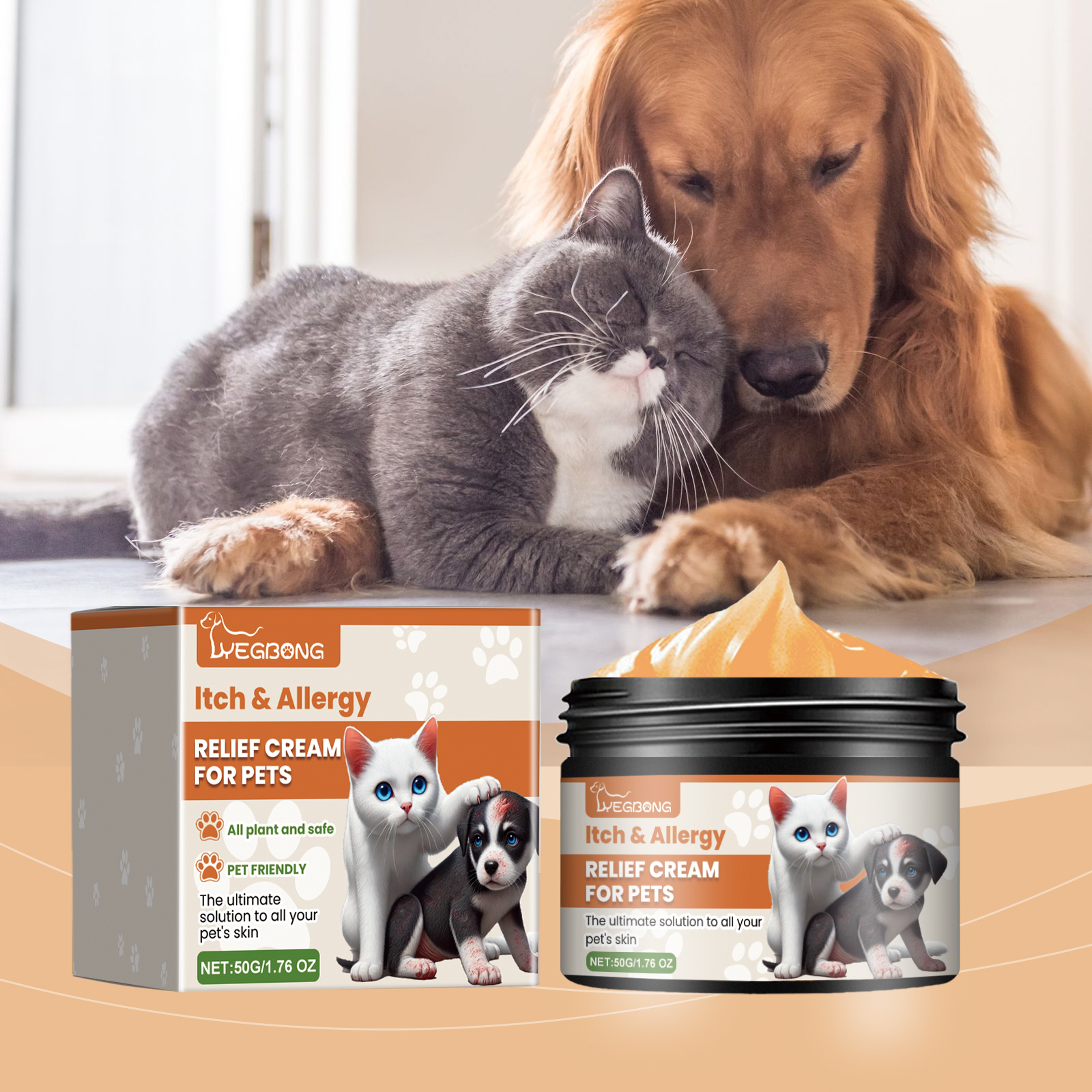 Herbal Pet Anti Itch Cream Dog Skin Allergy Relief Soothing Balm – view 1