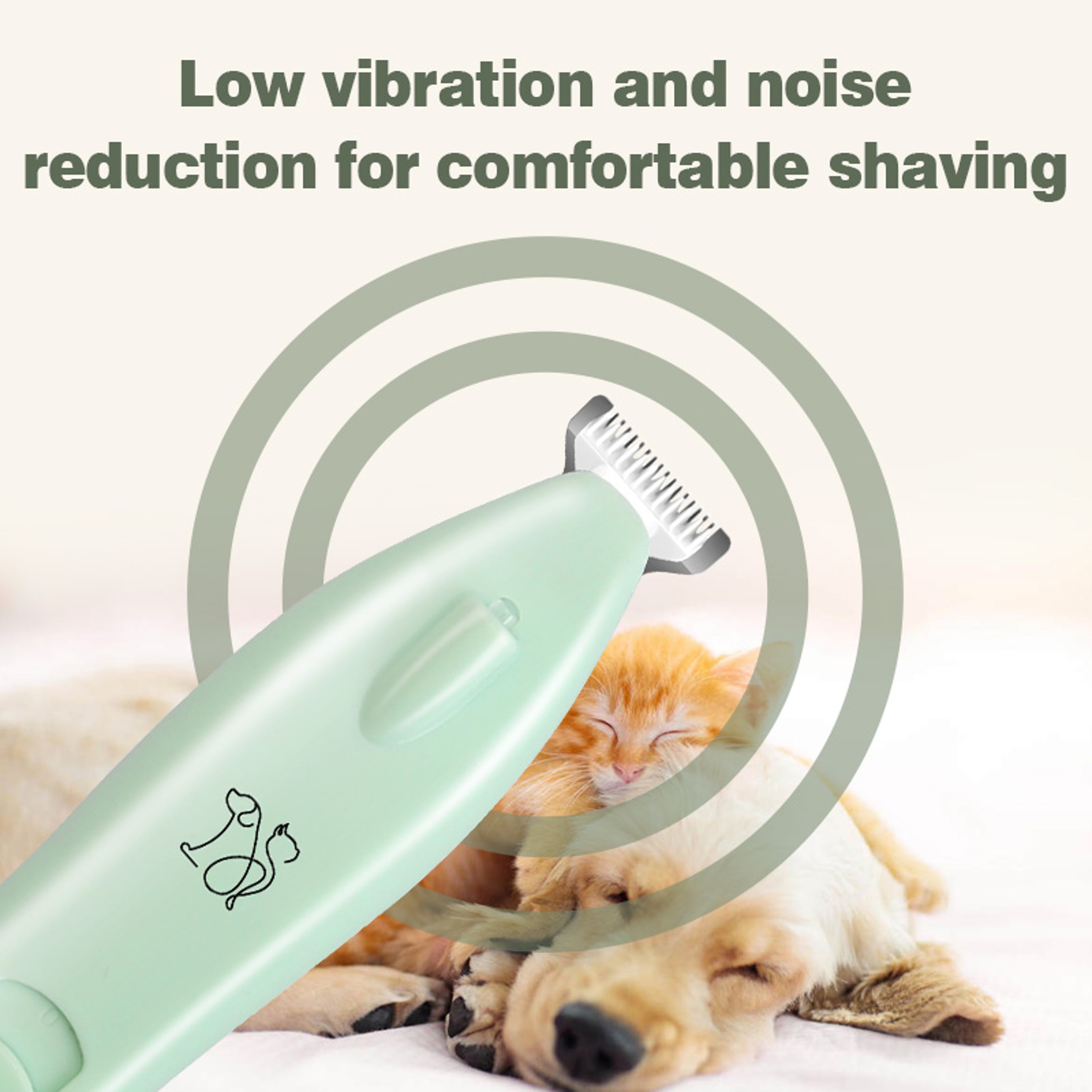 Precision Pet Grooming Trimmer With LED Light For Paws Eyes  Sensitive Areas 5