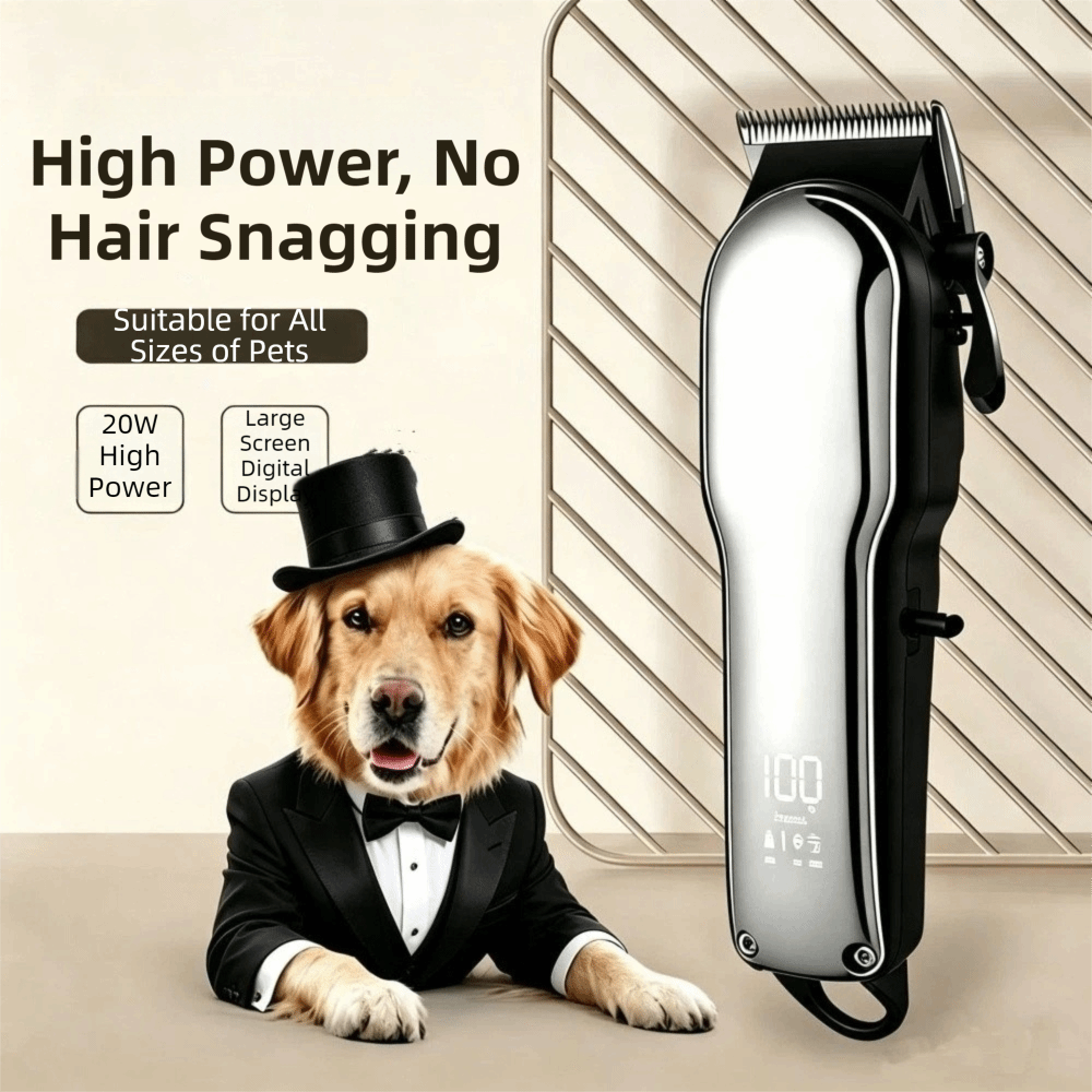 Pro Rechargeable Dog Hair Clipper  Pet Grooming Trimmer For Dogs And Cats 4