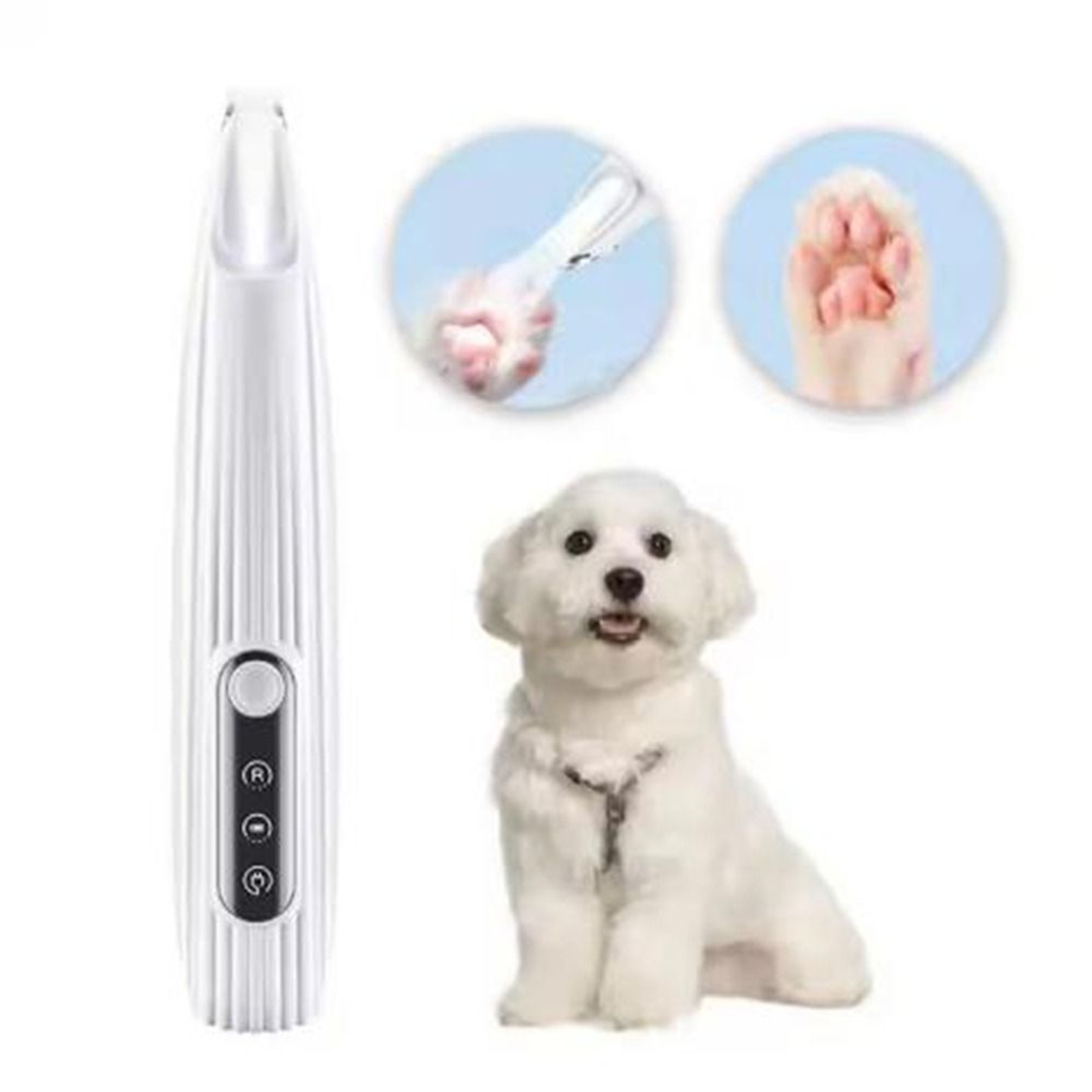 Waterproof Dog Paw Trimmer with LED Light & Smart Display – view 1