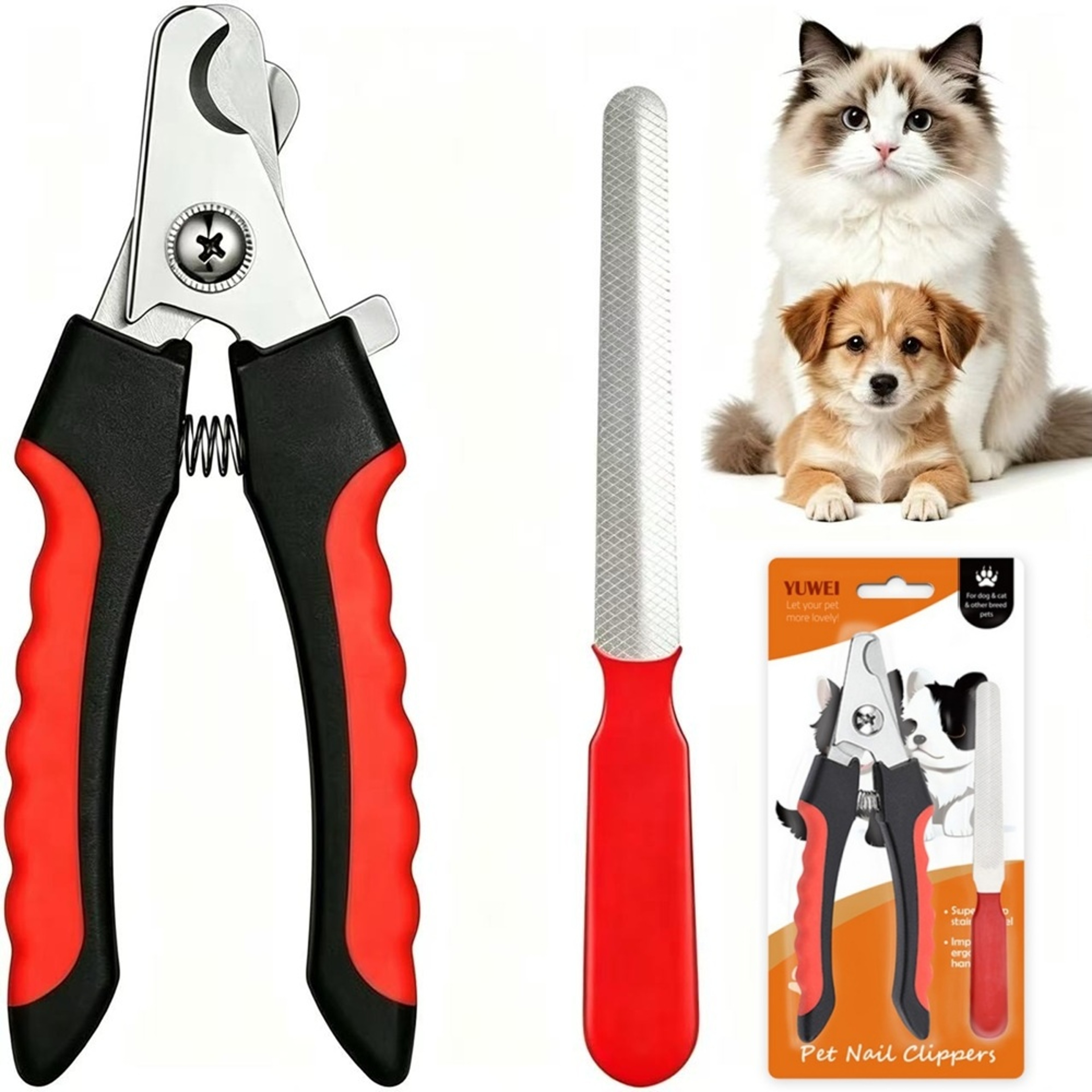 Safe Paws Professional Cat Nail Clippers  Pet Grooming Trimmer 1