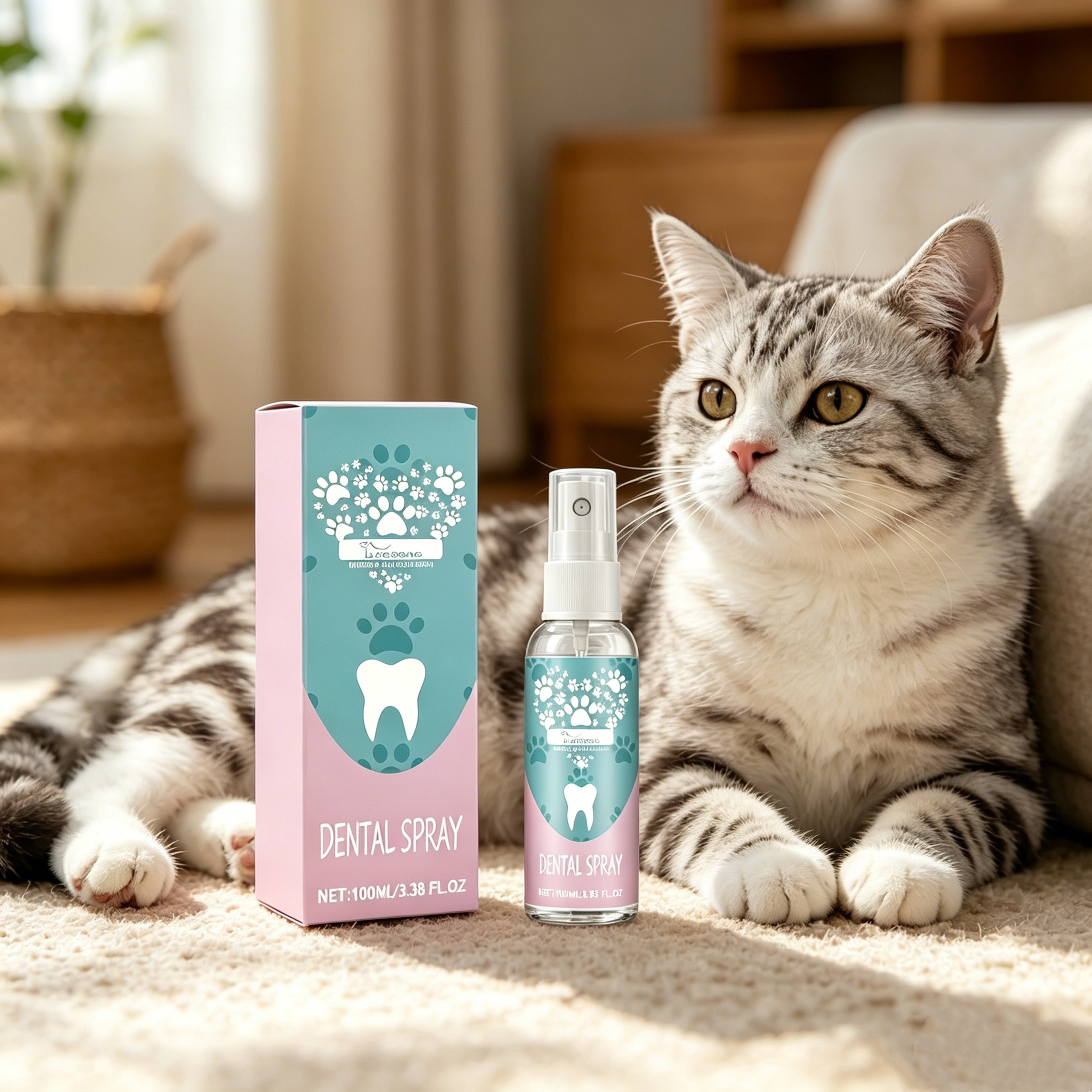 Pet Dental Care Spray Dog & Cat Pet Oral Care Spray for Fresh Breath & Clean Teeth – view 1