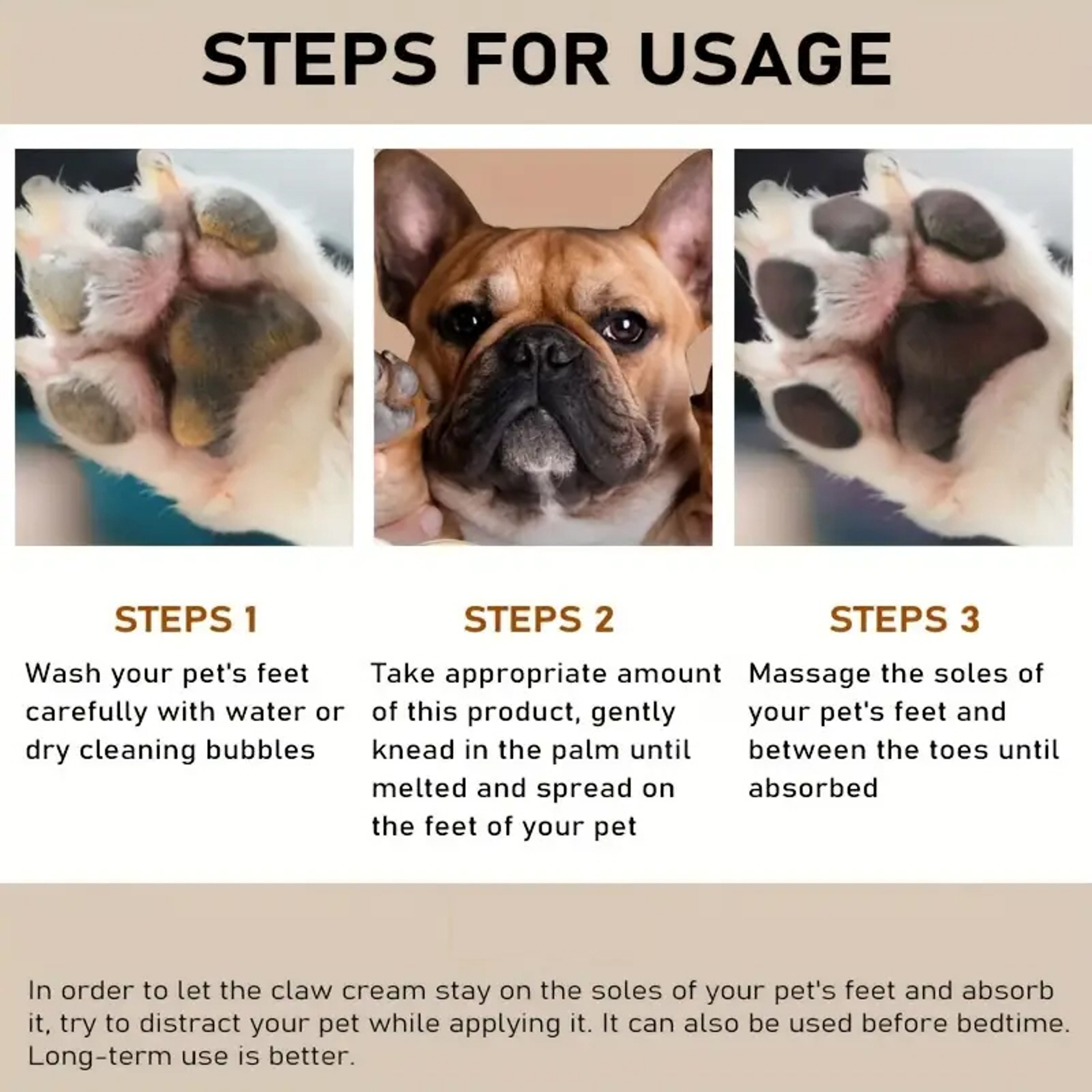 Natural Paw Balm Stick for Dogs & Cats Pet Paw Balm for Dry, Cracked Paw Care – view 6
