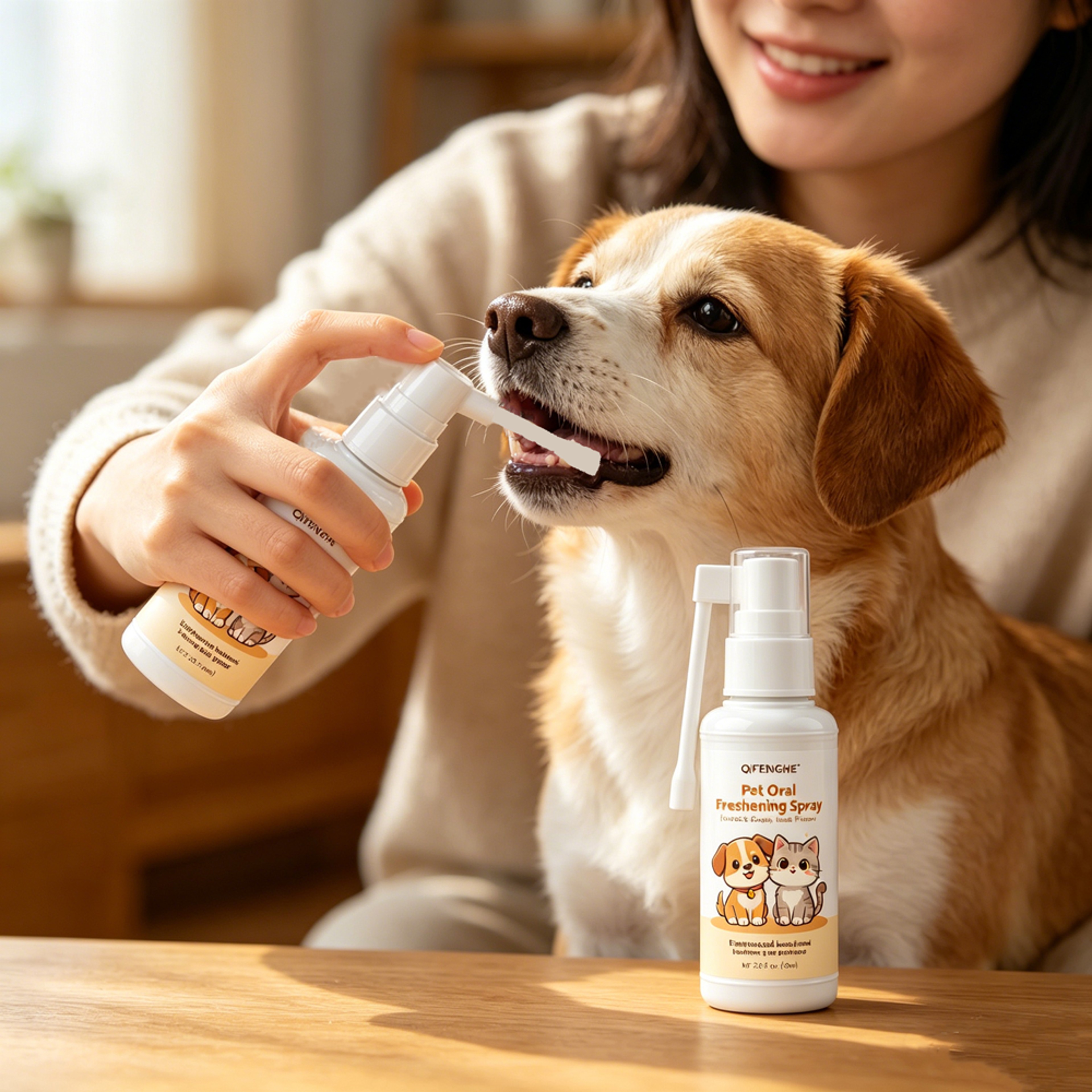 Fresh Paws Vanilla Pet Dental Spray For Dogs  Cats Breath Freshener And Teeth Cleaner 0