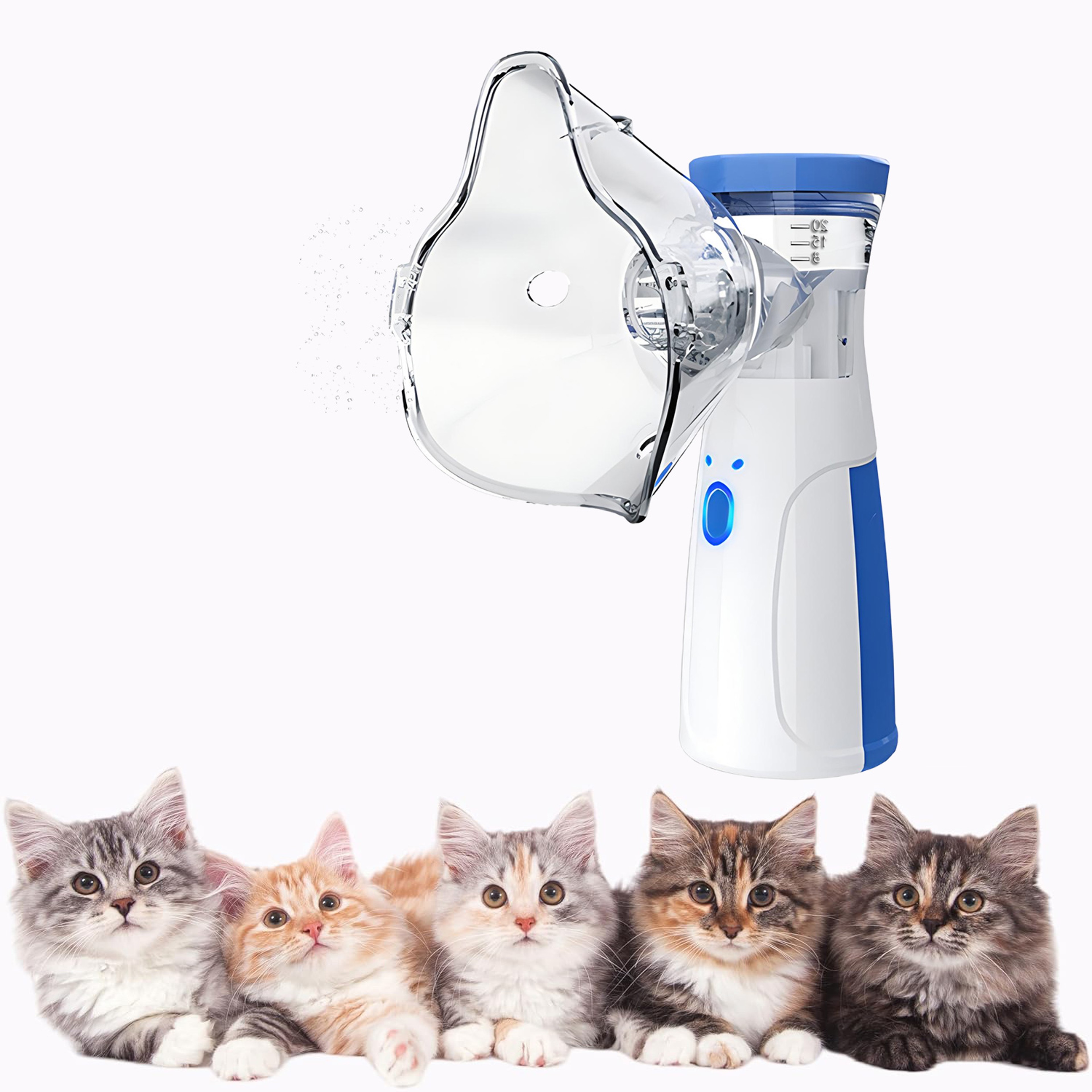 Pet Respiratory Nebulizer Inhaler for Cats and Dogs Easy Home Breathing Support – view 1