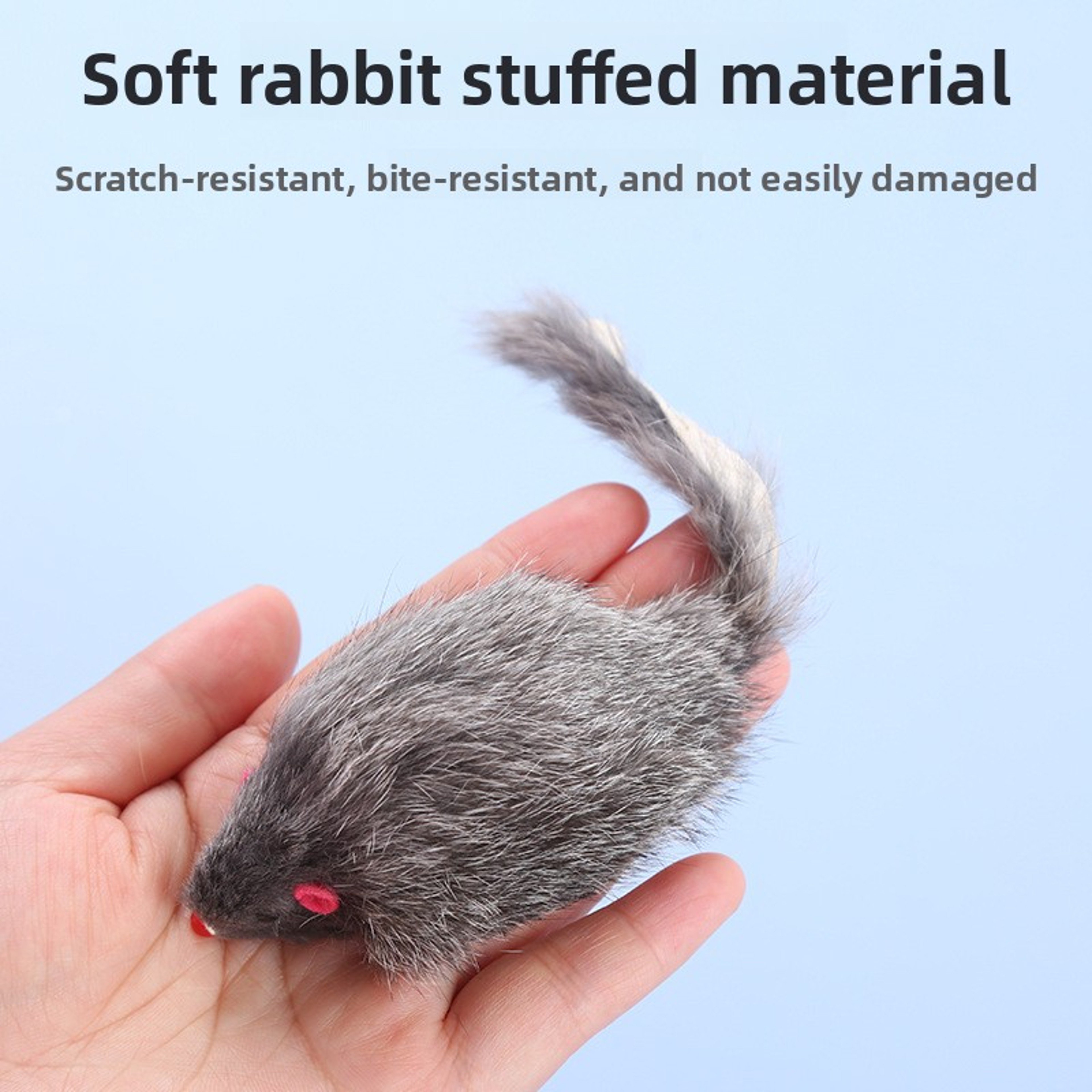 Hunt  Crinkle Interactive Mouse Cat Toy For Indoor Cats And Kittens 1