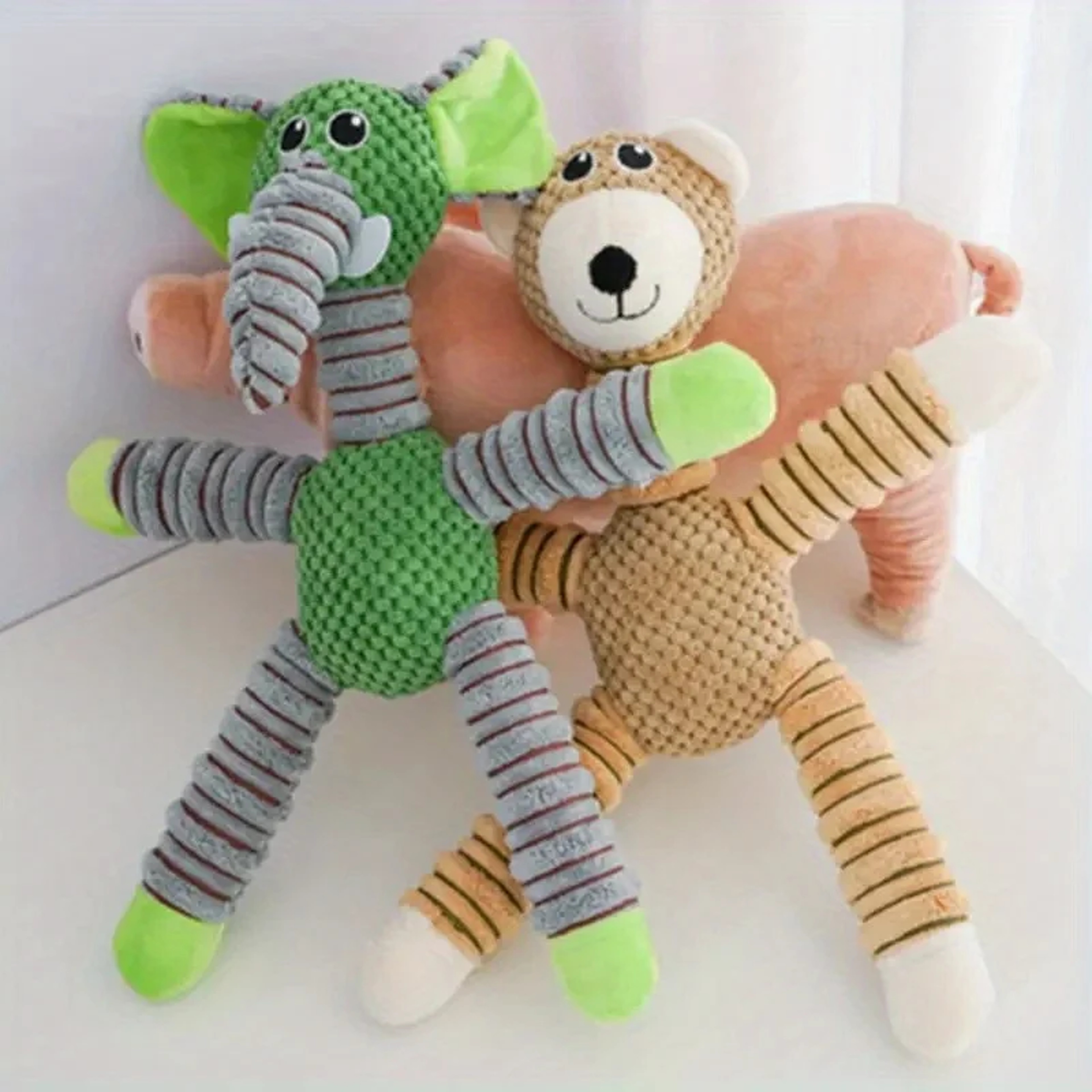 Snuggle Paws Plush Dog Toy For Puppies  Small Dogs Interactive Chew  Comfort Companion 2