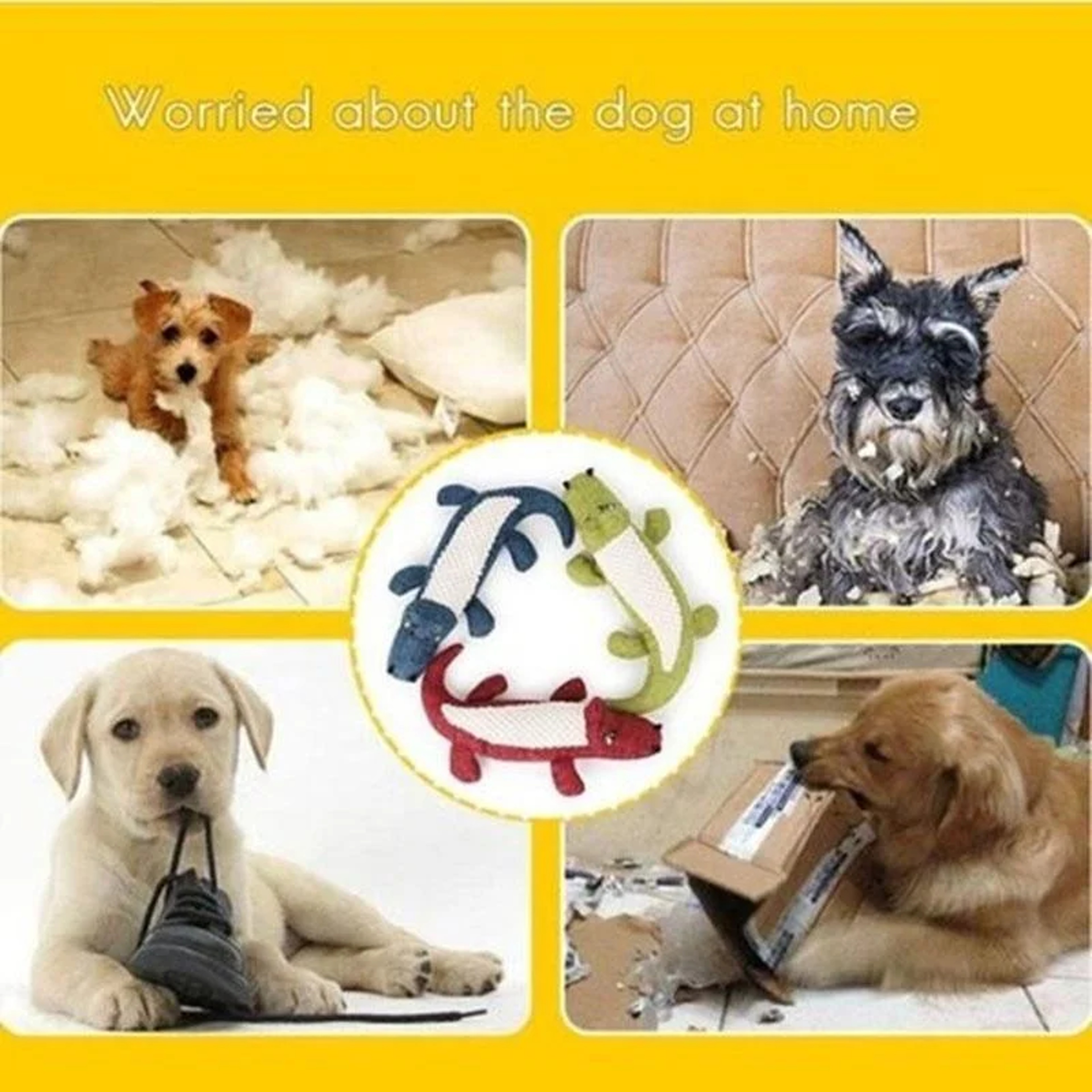 Interactive Squeaky Animal Plush Dog Toy for Chewing, Fetch & Play – view 3