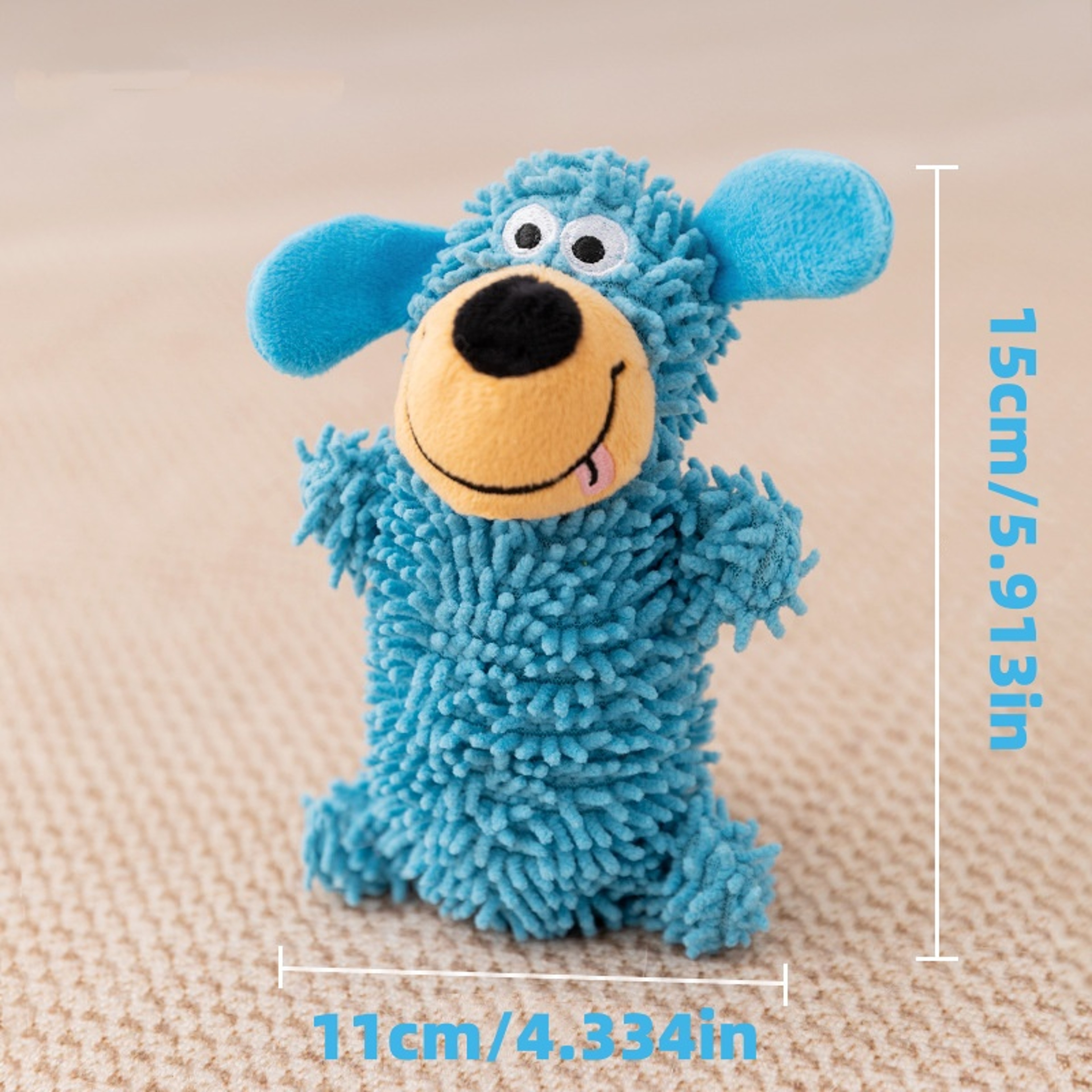 Snuggle Monster Interactive Dog Squeaky Toy Plush Ball for Small & Medium Dogs – view 6