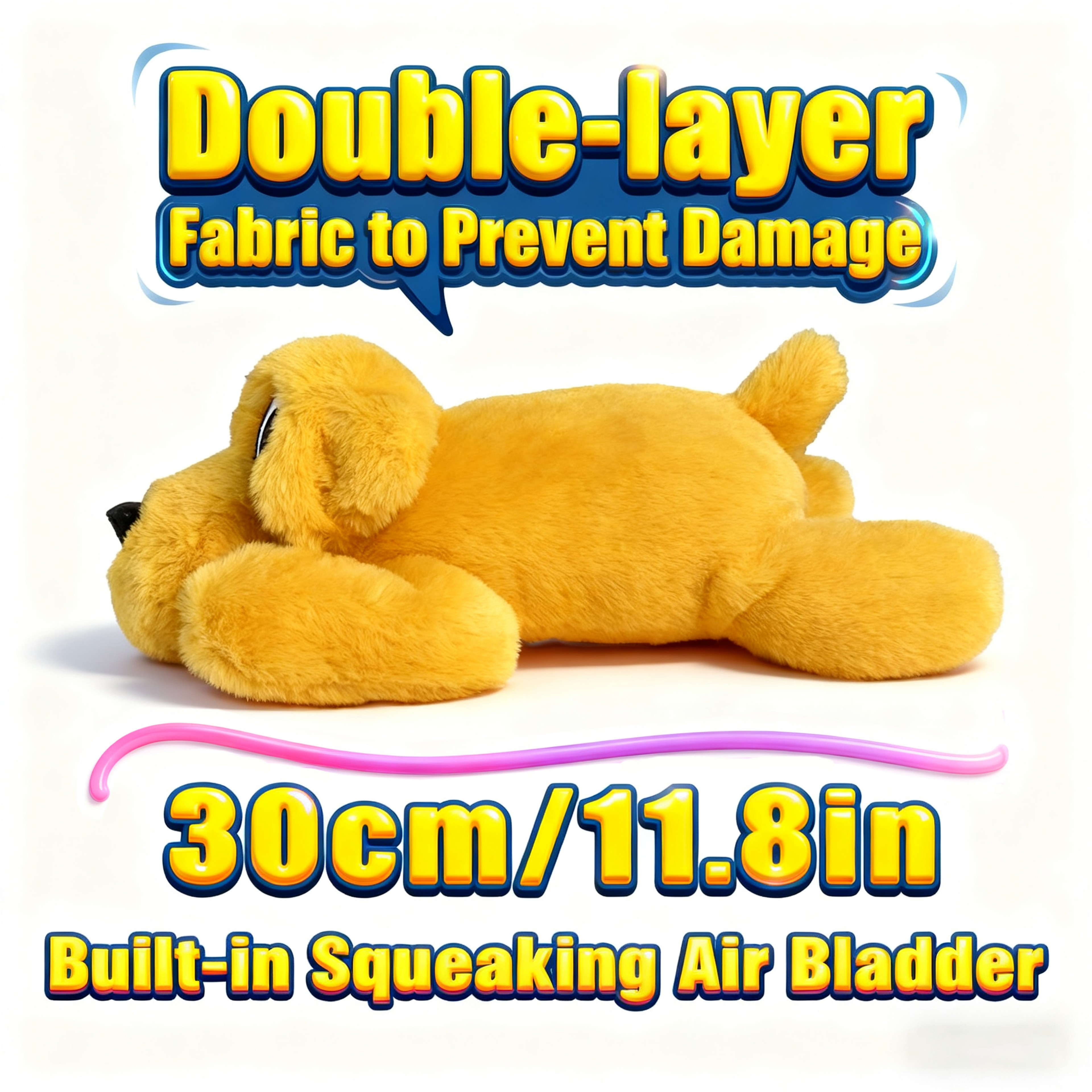 Calm Paws Interactive Plush Chew Toy for Dogs & Cats Durable Squeaky Pet Comfort Companions – view 5