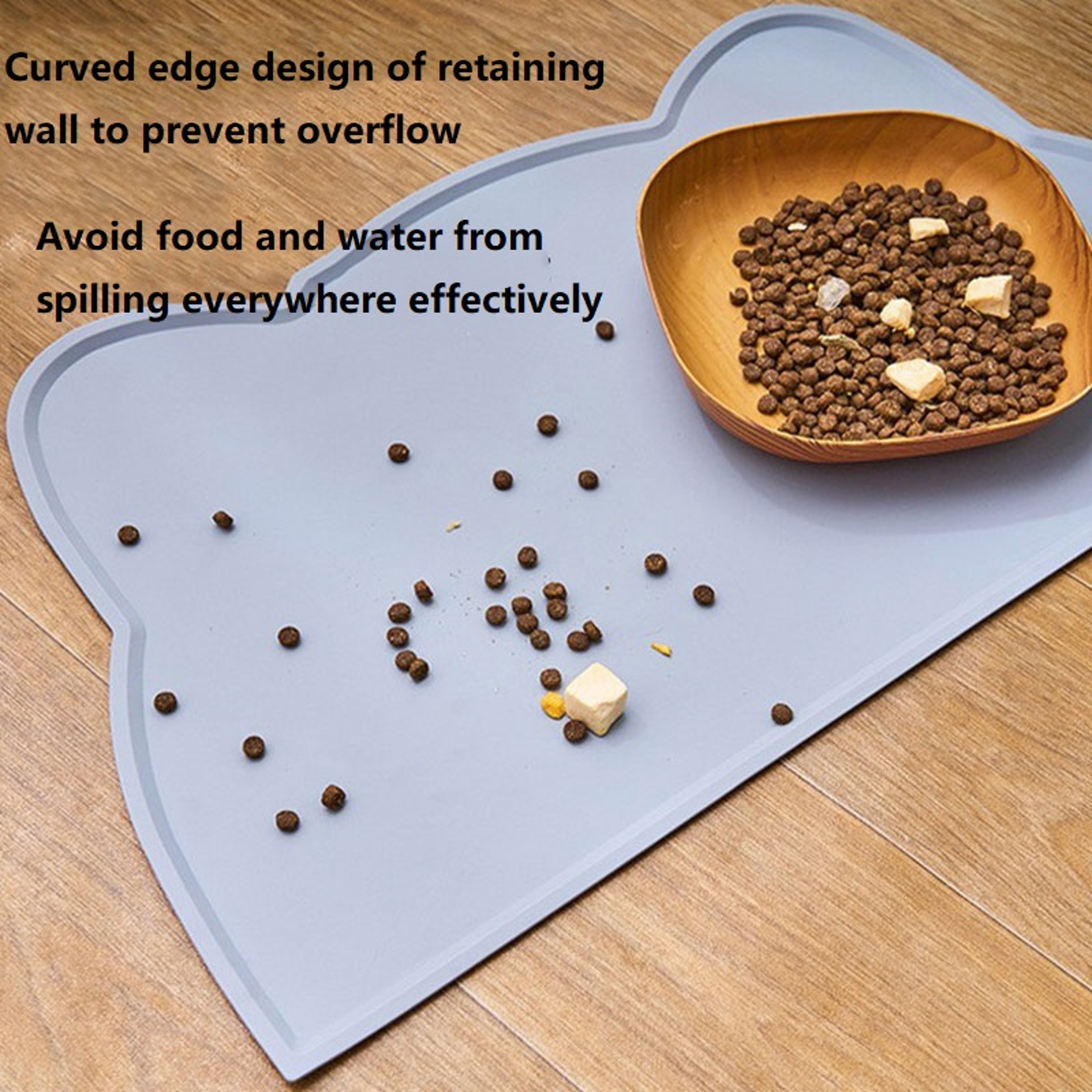 Paw Guard Silicone Pet Feeding Mat Non Slip Waterproof Food Bowl Placemat 4