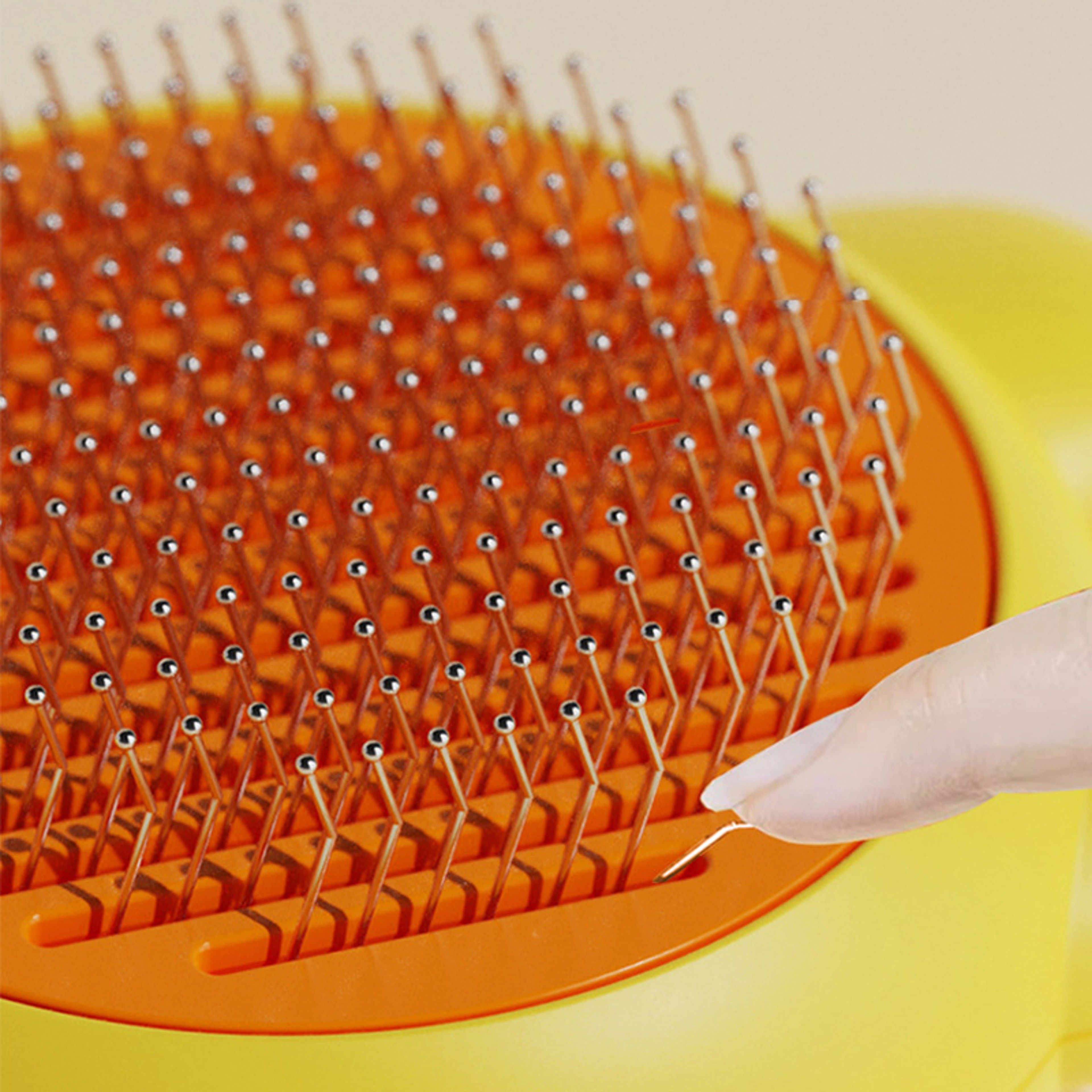 Magic Self Cleaning Pet Grooming Brush for Cats & Dogs with Gentle Massage Pins – view 5