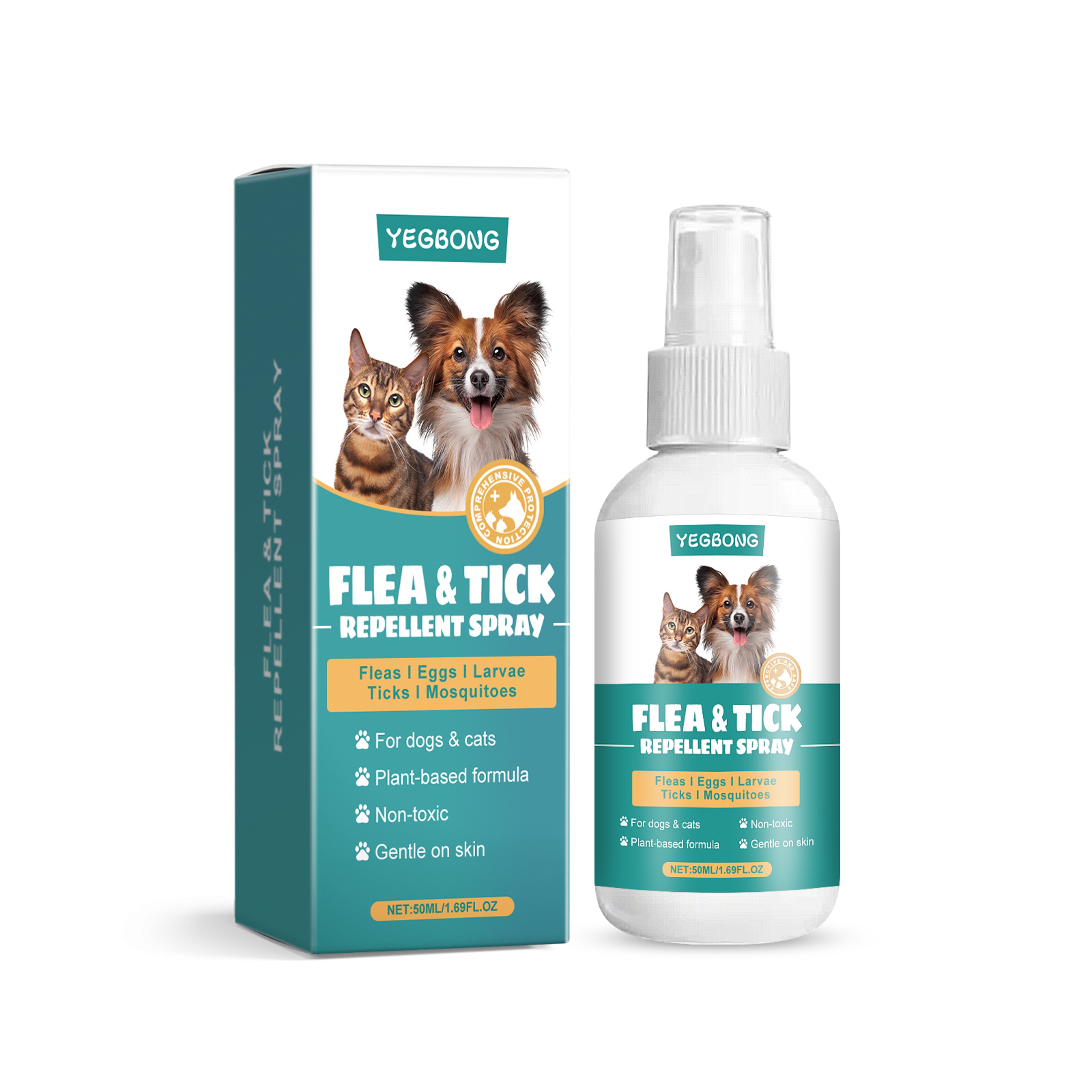 Pet Shield Flea & Tick Defense Spray for Cats & Dogs Flea Treatment Spray & Pet Deworming Spray – view 5