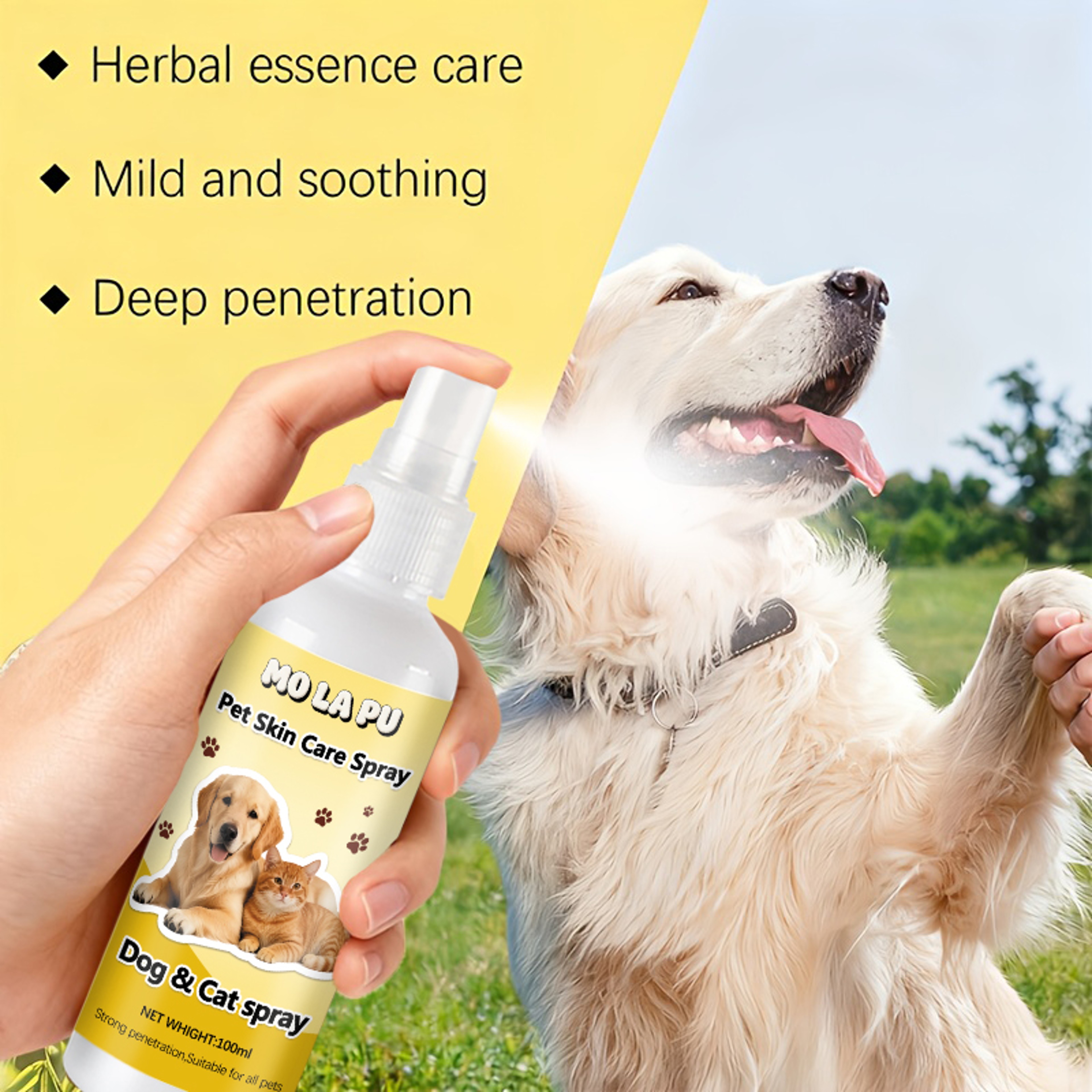 Pet Calm Care Spray for Dogs & Cats Gentle Pet Soothing Spray for Daily Grooming – view 6