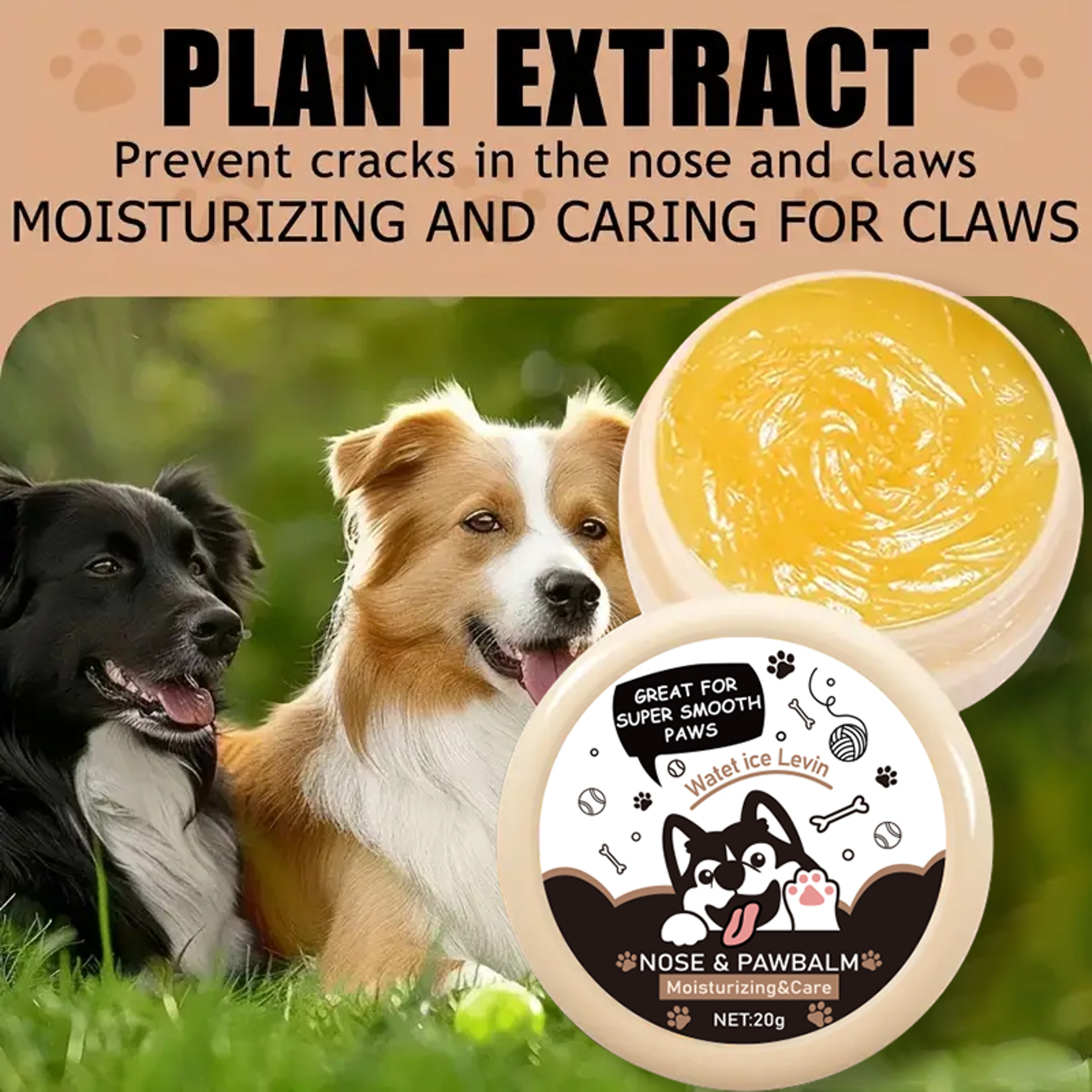 Paw Guard Pet Nose & Paw Balm Moisturizer for Dogs & Cats Dry Cracked Paw Repair – view 5