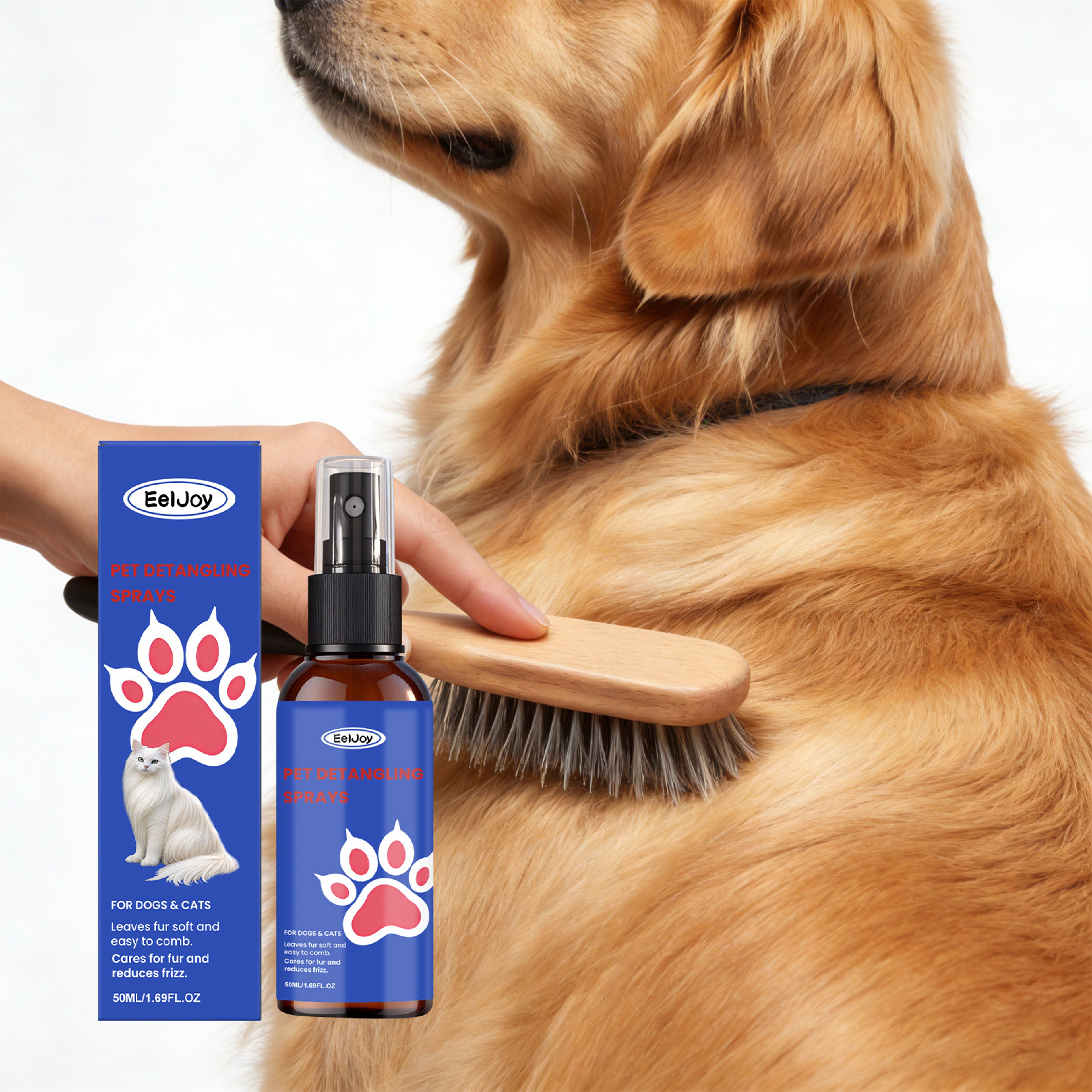 Pet Hair Smoothing Spray for Dogs & Cats Pet Grooming Spray, Dog Deodorizing Spray & Fur Softener – view 1