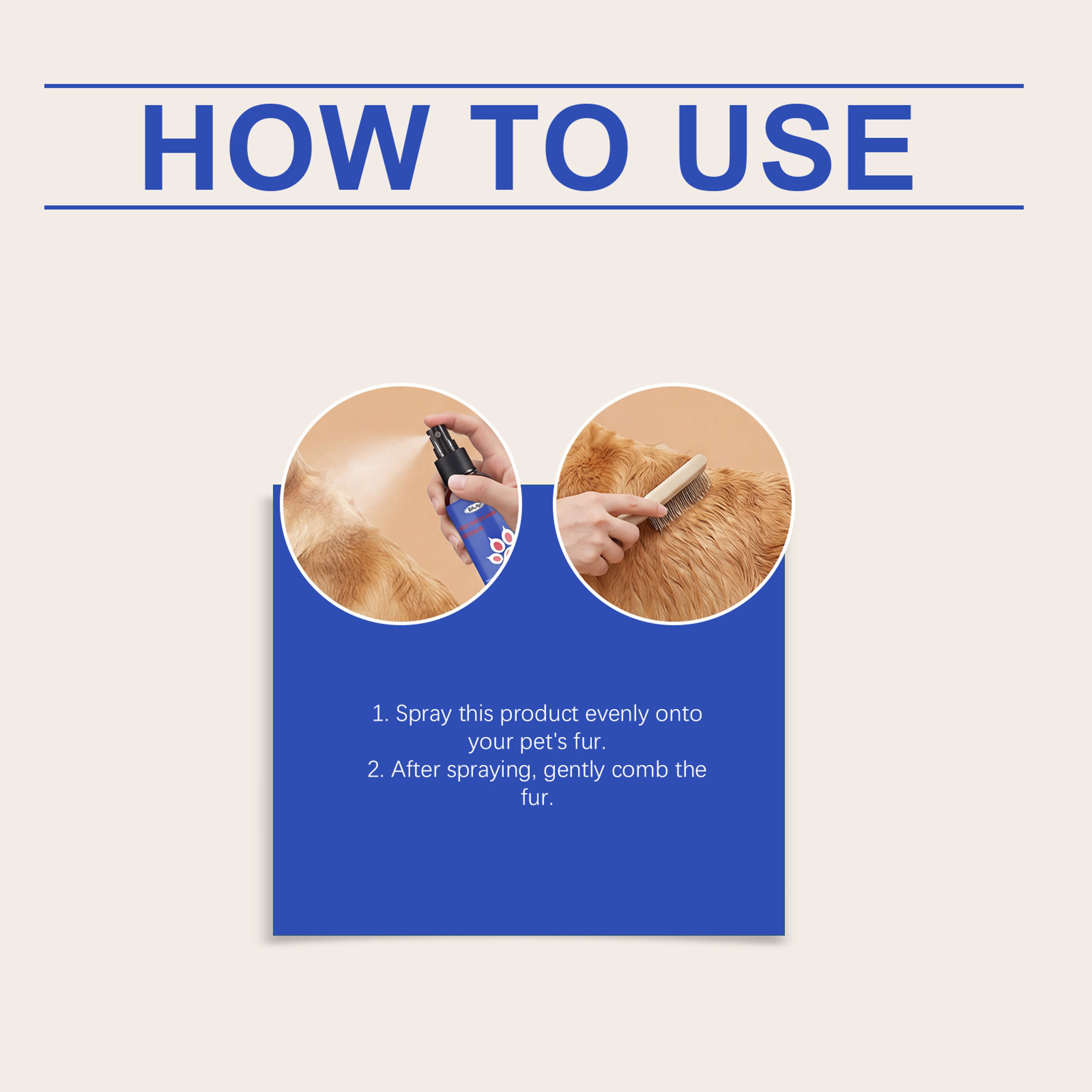 Pet Hair Smoothing Spray for Dogs & Cats Pet Grooming Spray, Dog Deodorizing Spray & Fur Softener – view 6