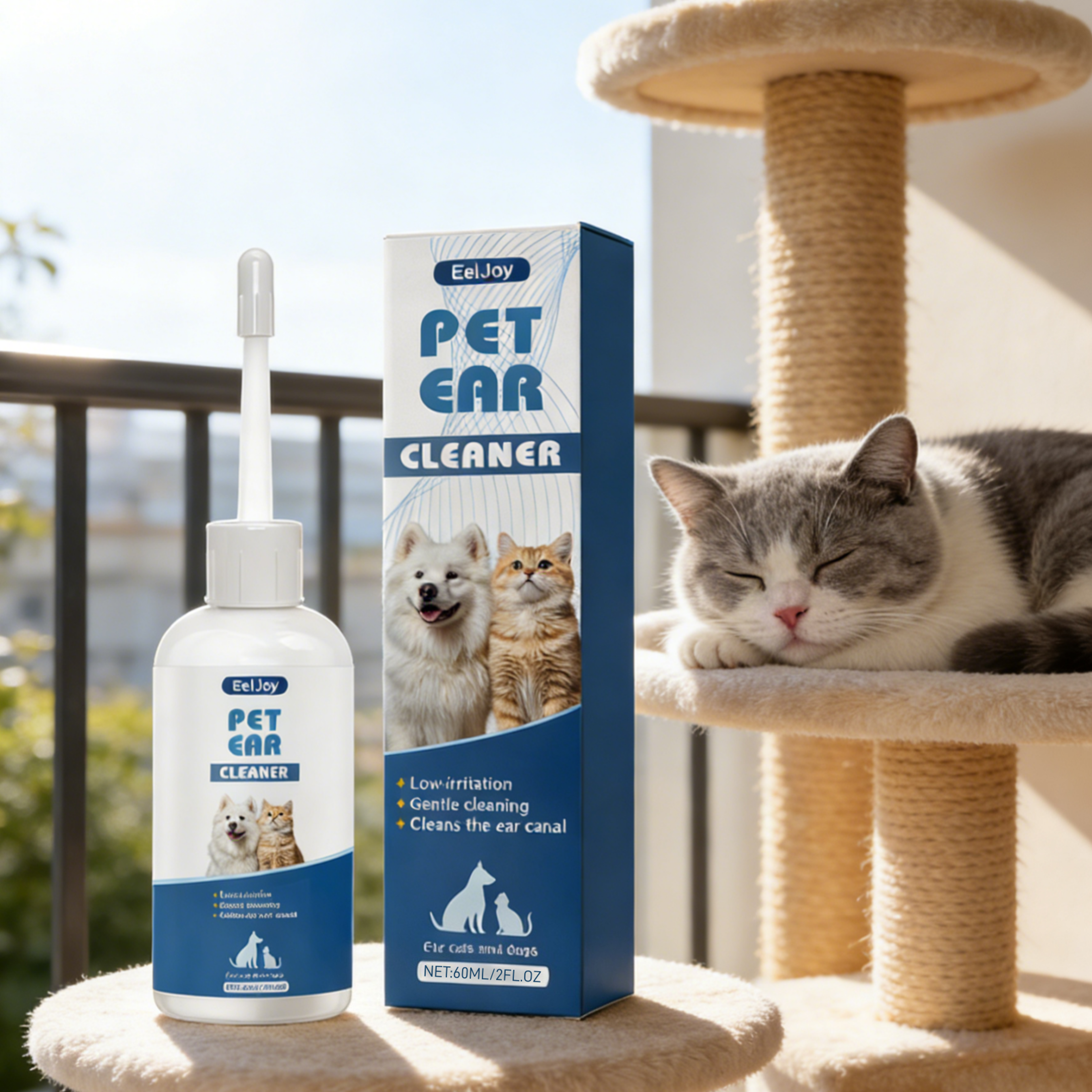 Pet Pure Natural Ear Cleaner for Dogs & Cats Ear Odor Remover & Pet Ear Care Solution – view 5