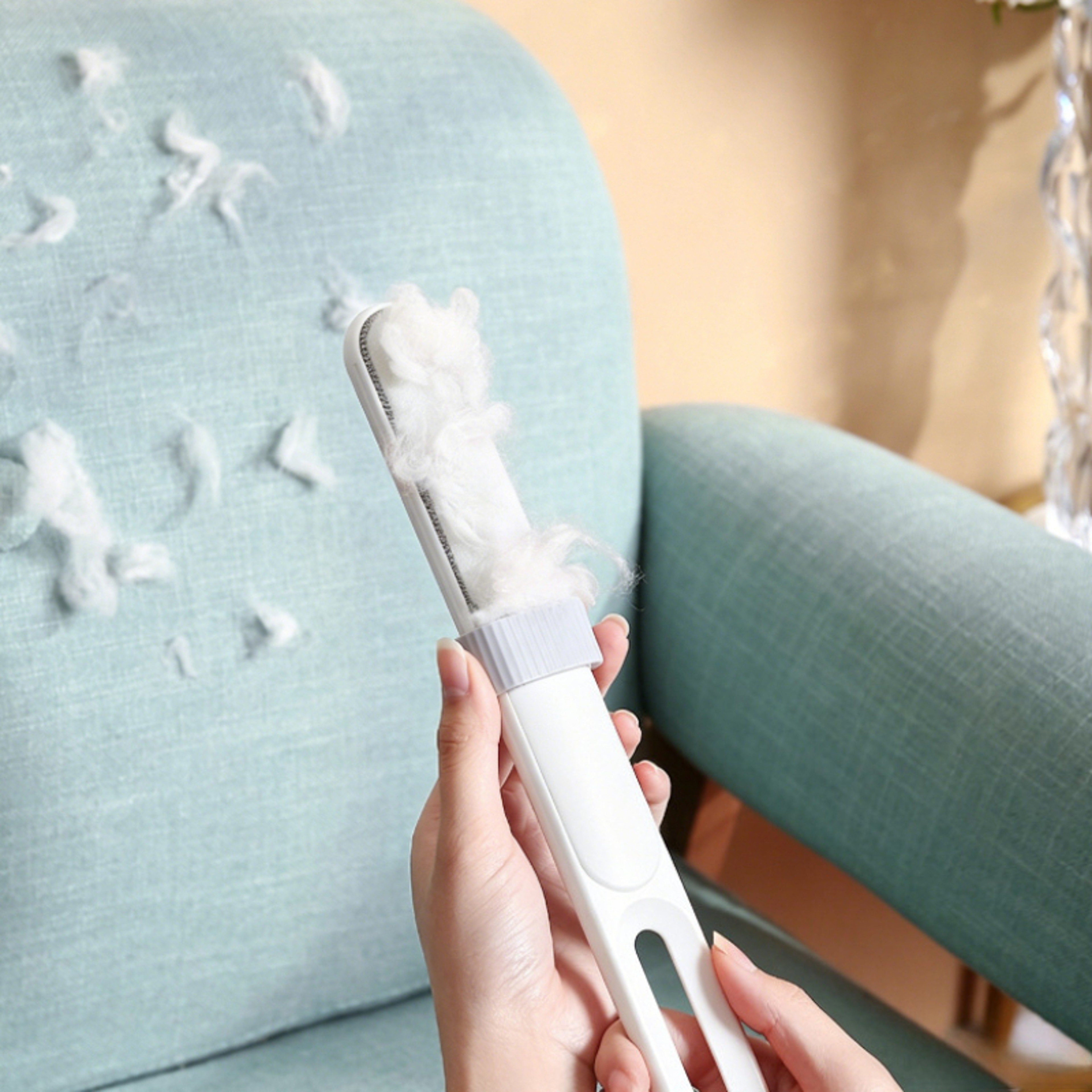 Fur Free Dual-Sided Pet Hair Remover Brush for Clothes, Furniture & Upholstery – view 4