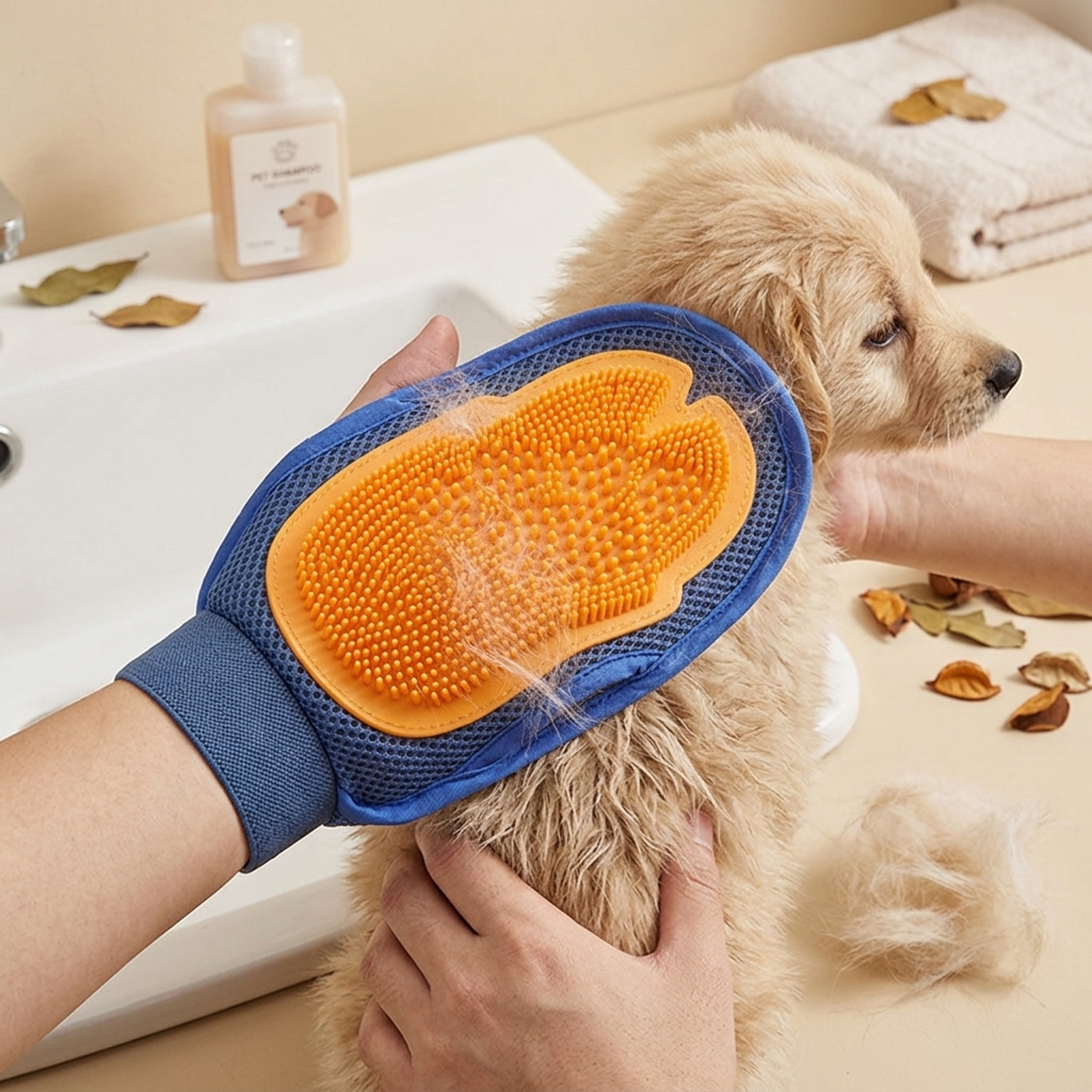 Gentle Touch Pet Grooming Glove & Deshedding Brush for Cats and Dogs – view 6