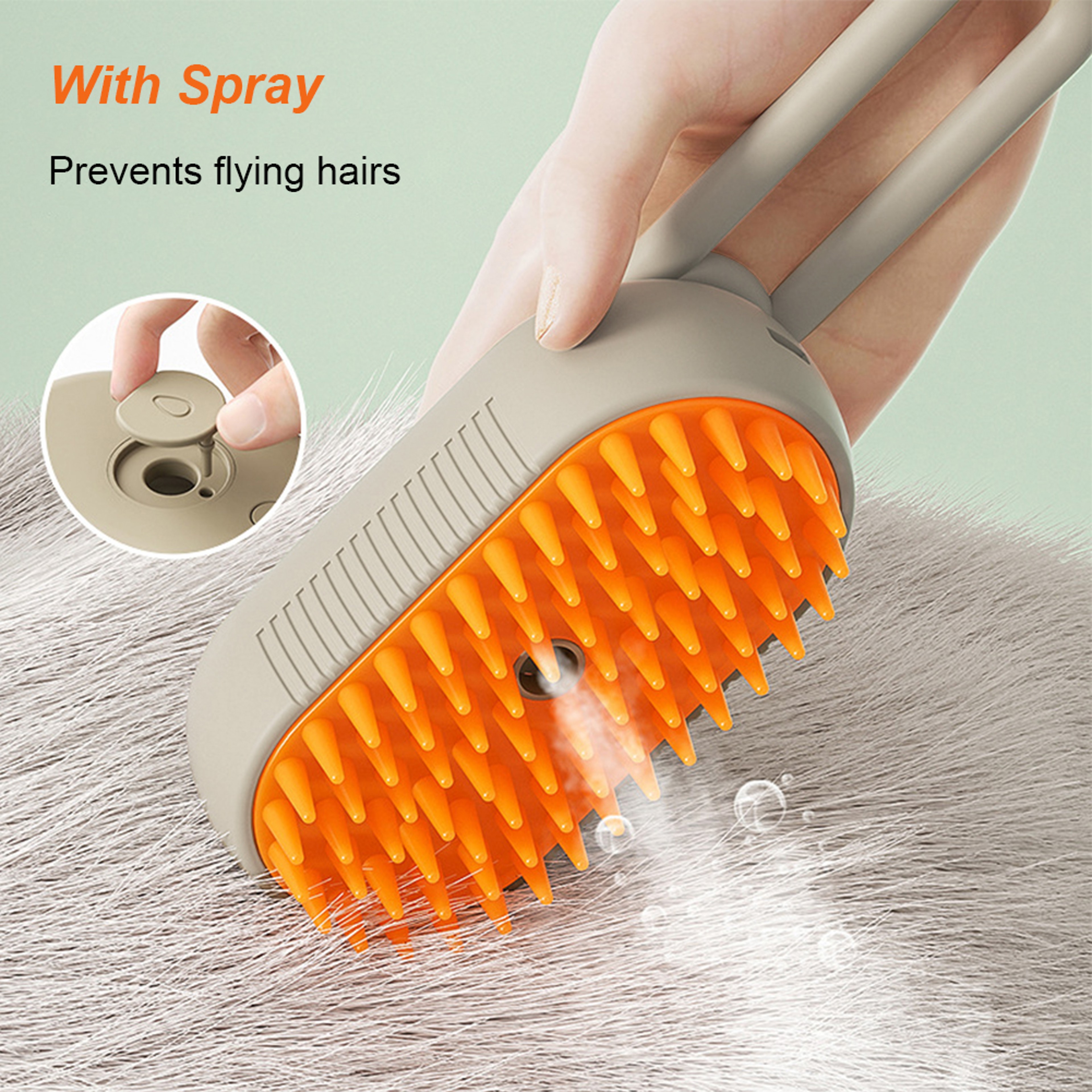 3 in 1 Pet Grooming Brush Steam Pet Brush, Cat Grooming Brush & Hair Remover Comb – view 1