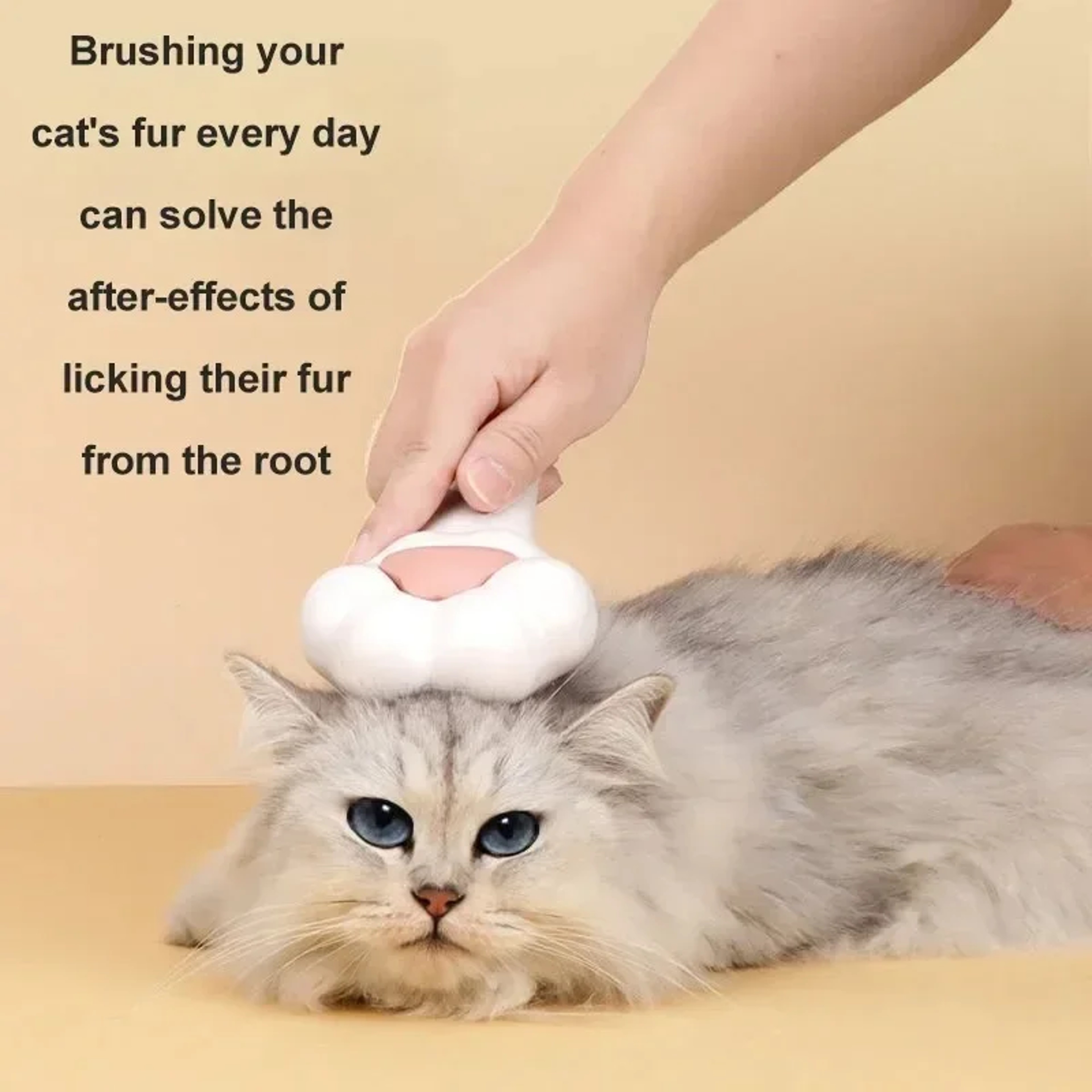 Cat Paw Self Cleaning Grooming Brush for Cats & Dogs – view 3