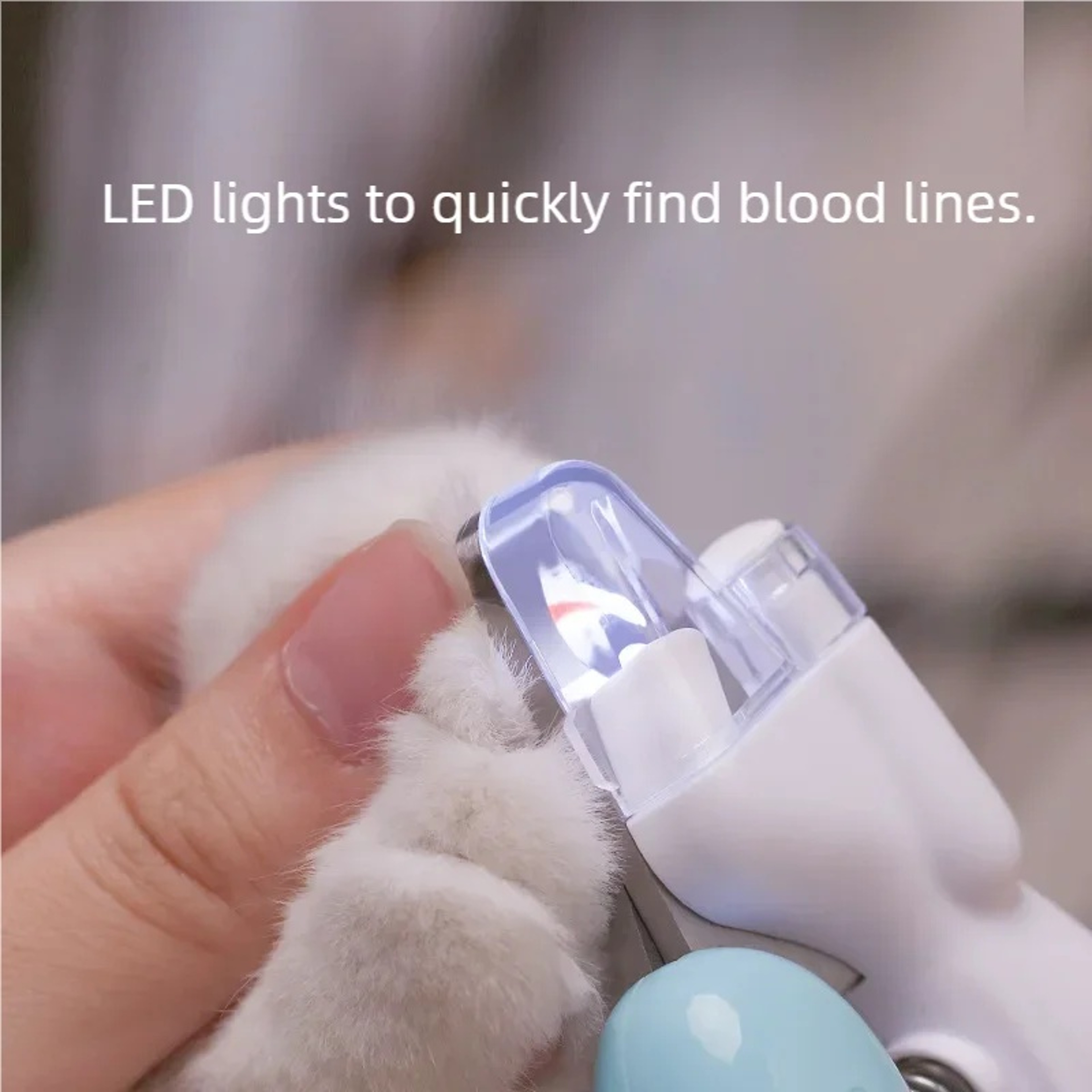 Professional LED Pet Nail Clippers for Dogs & Cats Safe Pet Nail Trimmer Grooming Tool – view 3