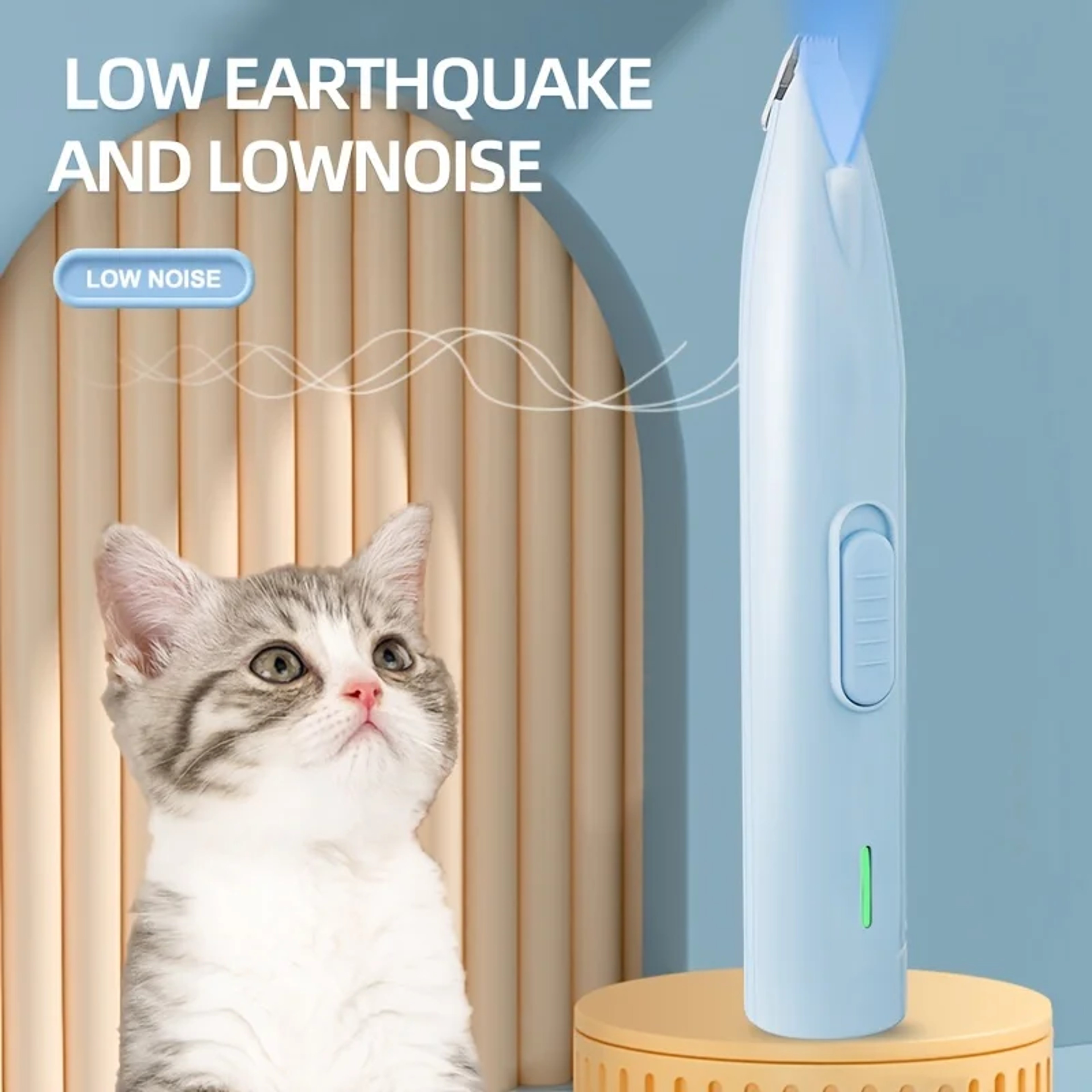 Pet Paw Trimmer Quiet Electric Dog Paw Trimmer & Cat Grooming Clippers – view 3