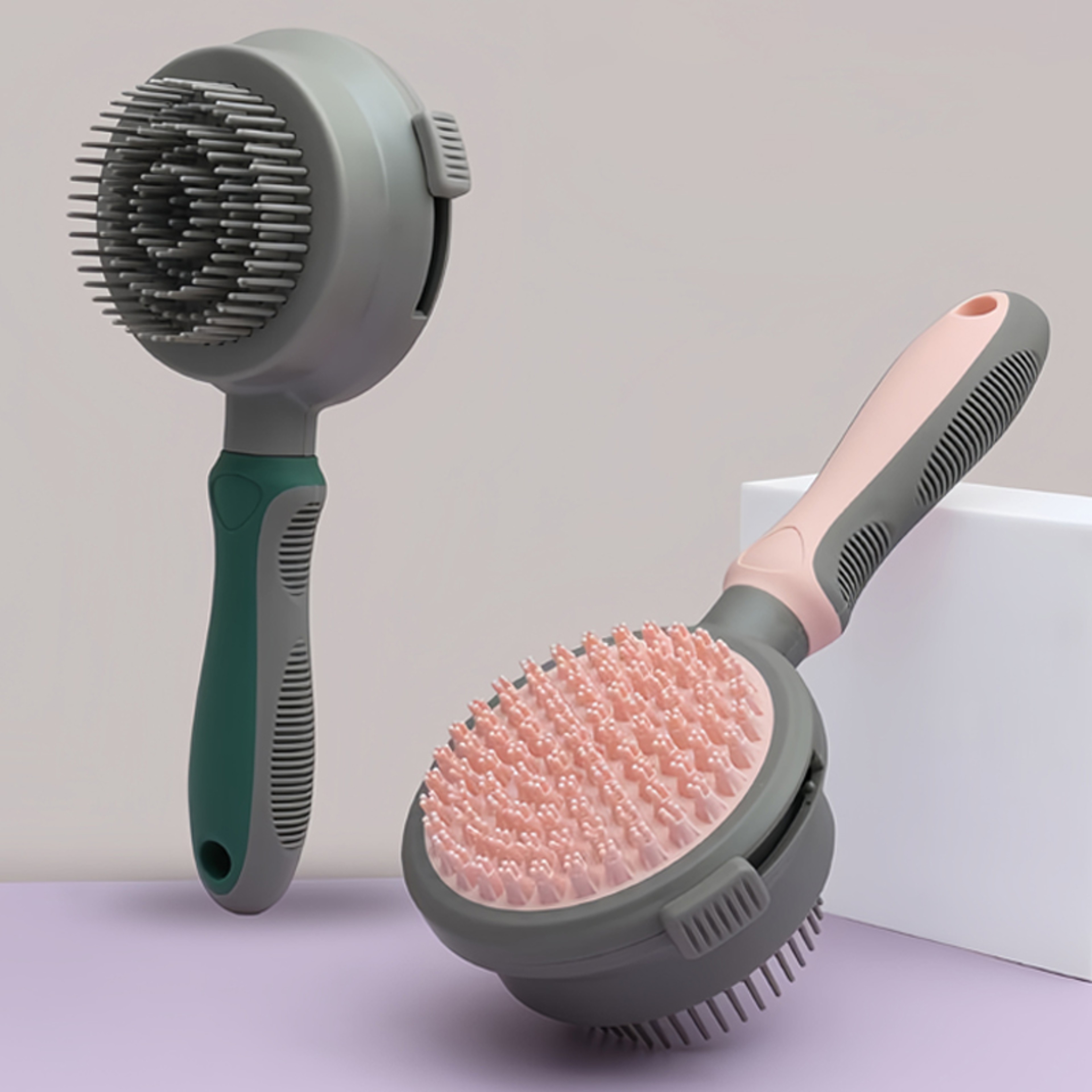 Double Sided Dog Grooming Brush for Bathing, Deshedding & Gentle Pet Massage – view 6