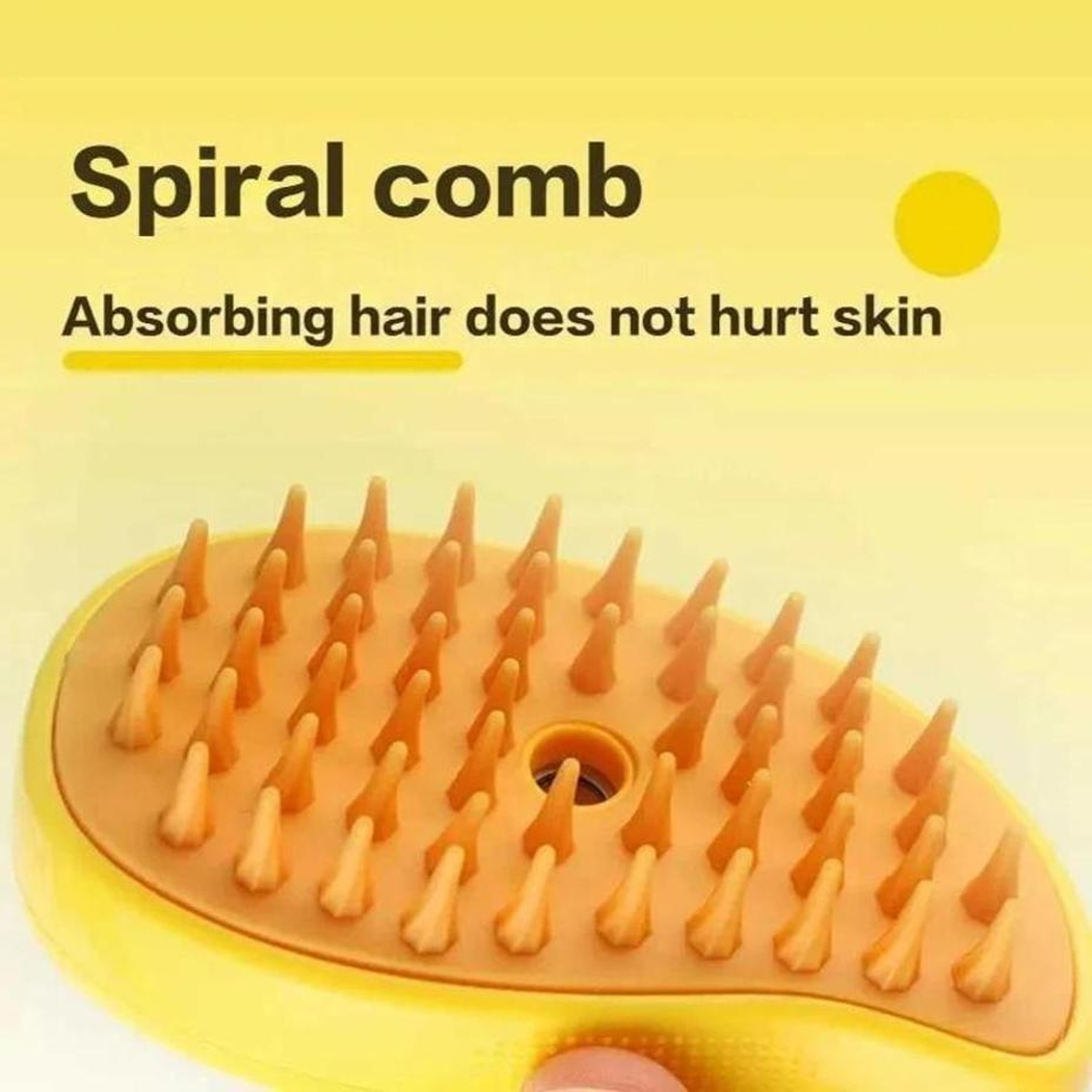 Steam Glow Cat Steam Brush Electric Spray Pet Grooming Comb with Soft Silicone Hair Remover – view 4