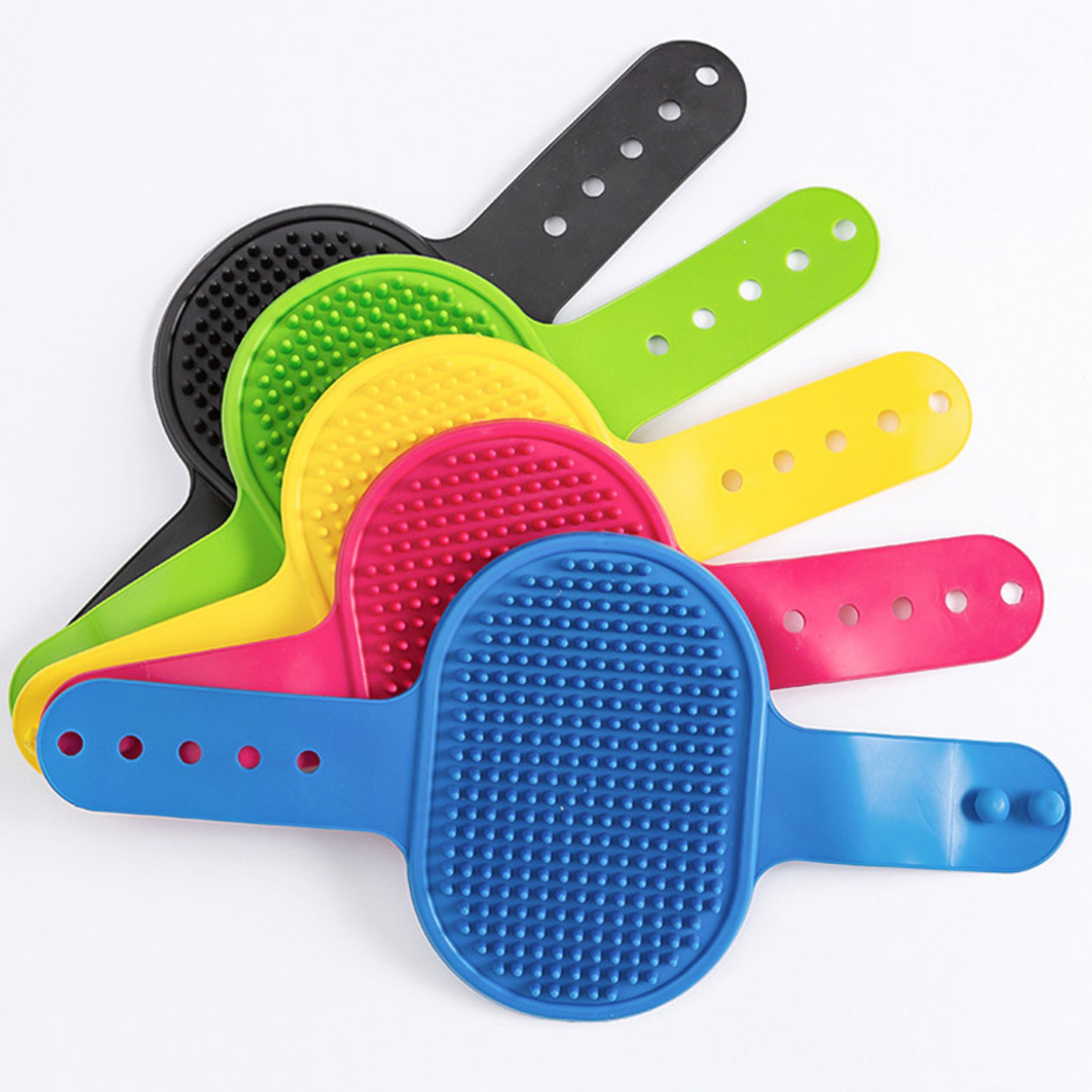 Soft Silicone Pet Grooming Brush & Bath Massage Glove for Dogs and Cats Hair Remover – view 2