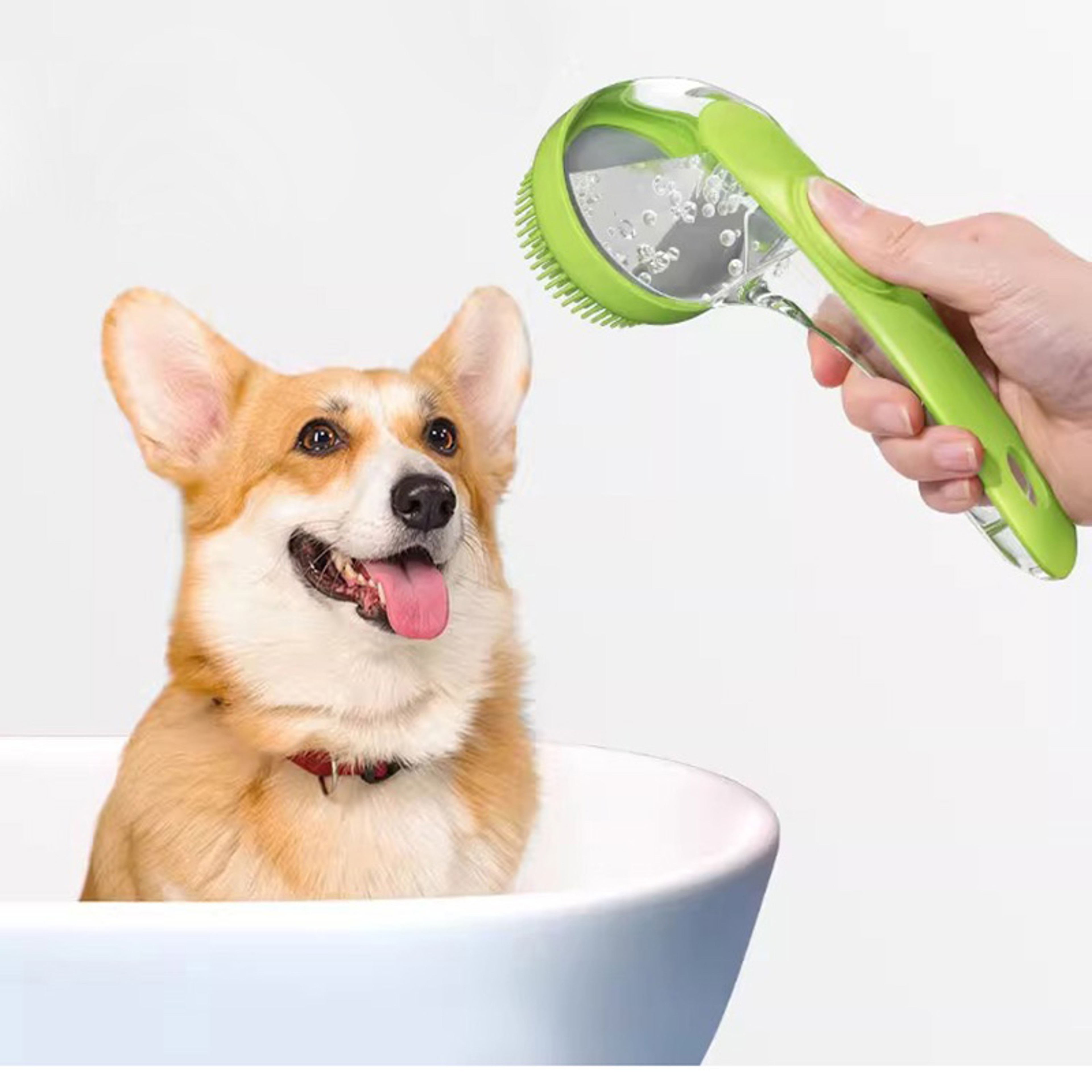 2 in 1 Pet Grooming Glove & Bath Massage Deshedding Glove for Dogs and Cats – view 1