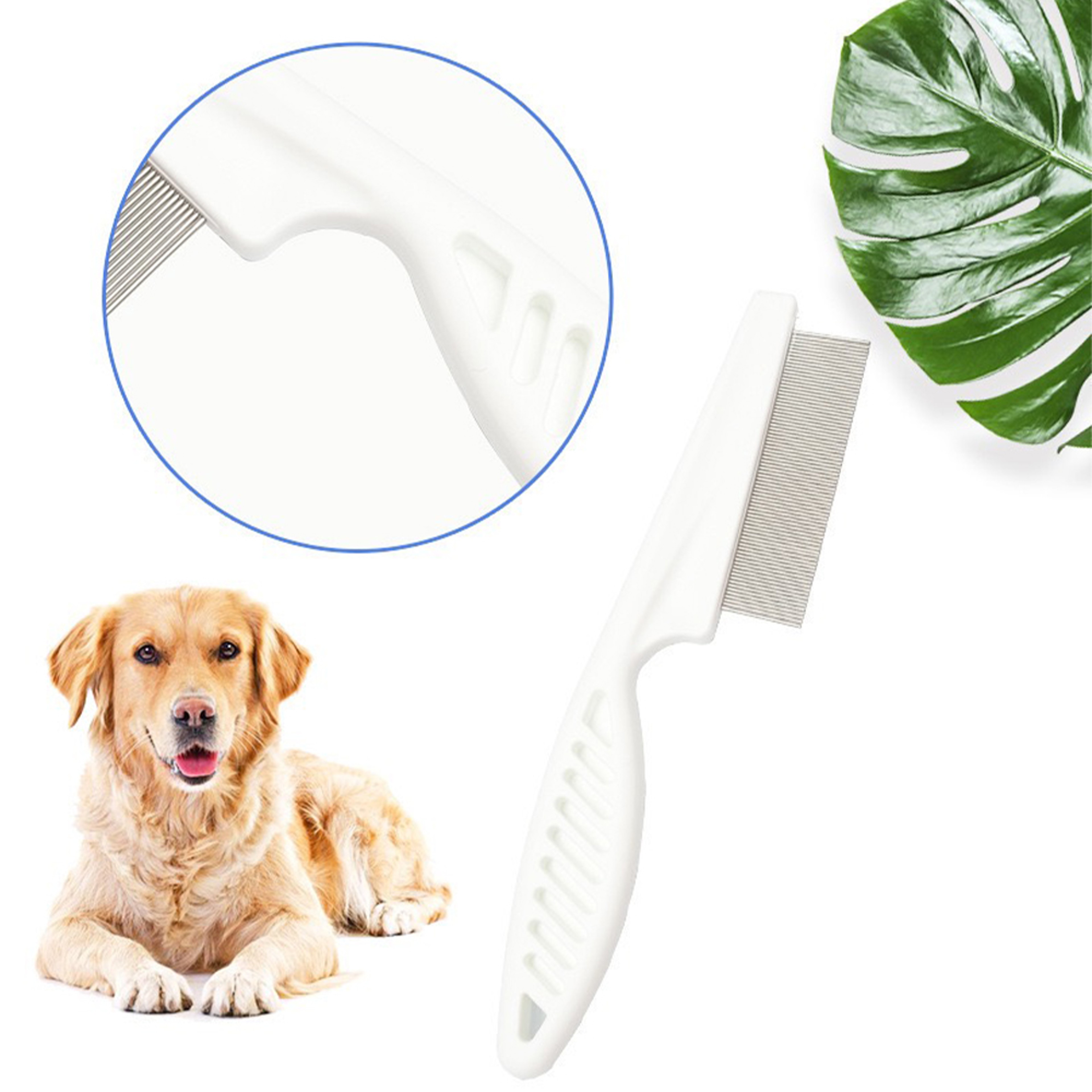 Premium Pet Flea Comb for Dogs & Cats Fine Tooth Pet Grooming Comb for Flea Removal & Deshedding – view 5