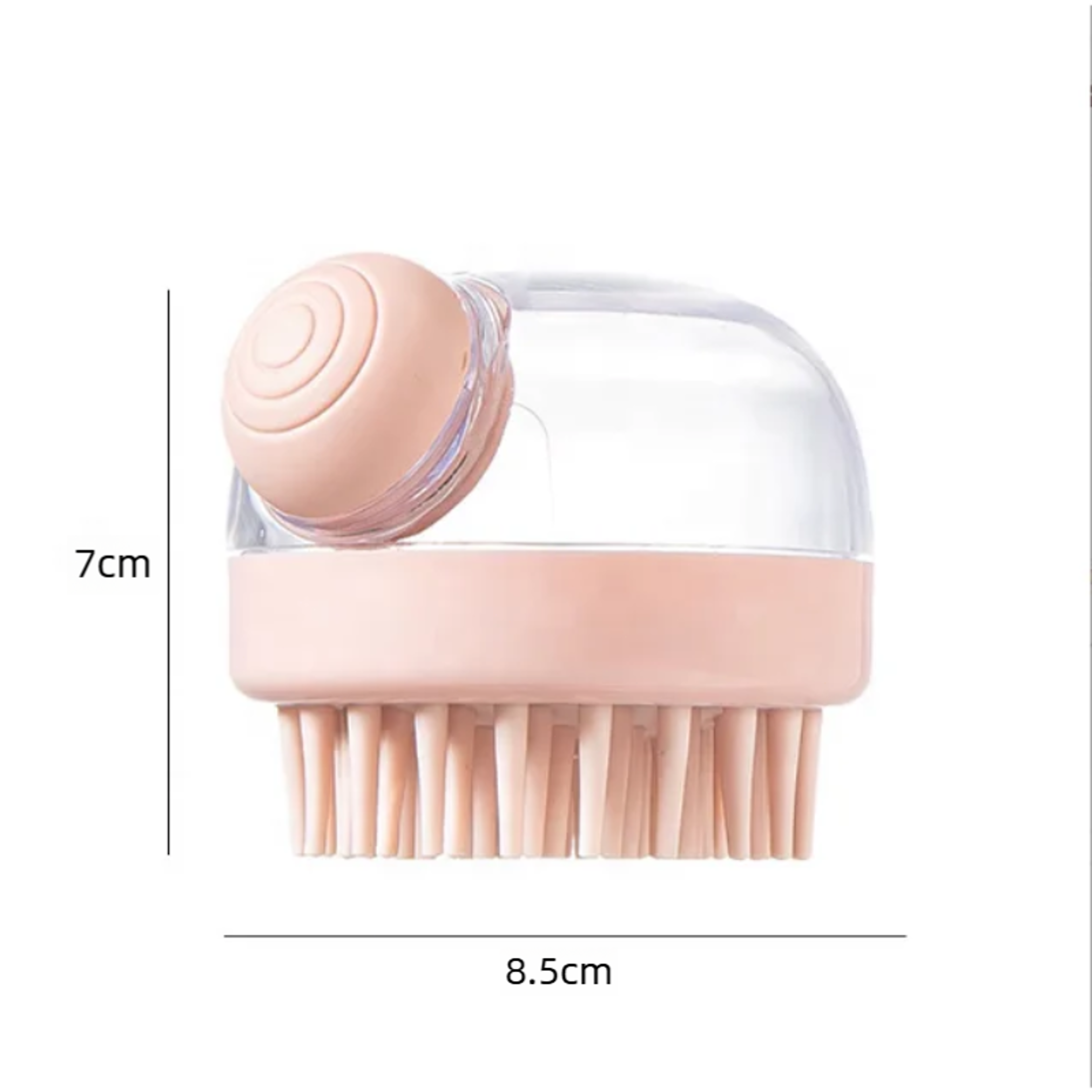 Soft Silicone Pet Bath Brush with Shampoo Dispenser for Dogs & Cats – view 6