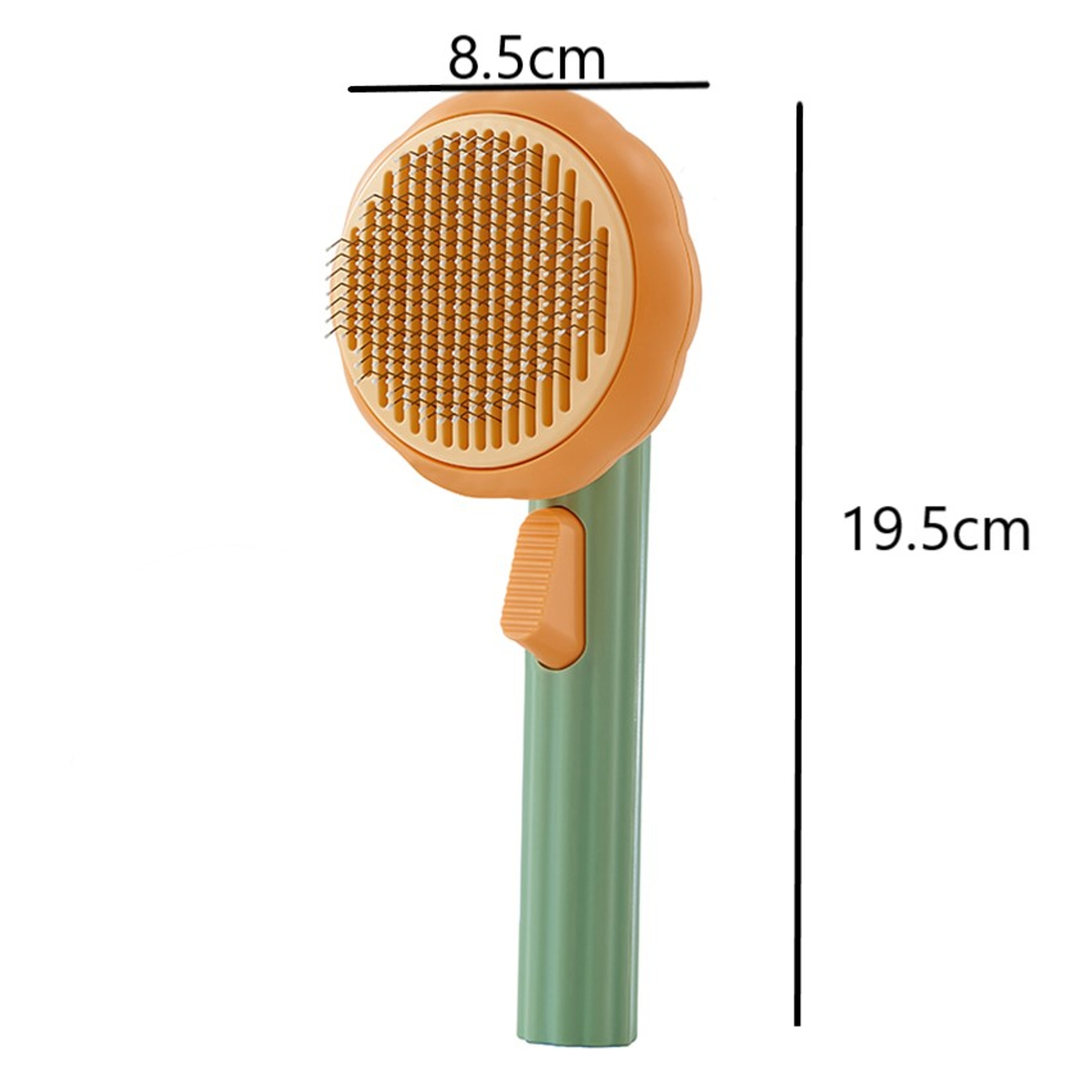 Pumpkin Self Cleaning Cat Brush for Dogs & Cats Gentle Pet Grooming Brush for Shedding & Detangling – view 6
