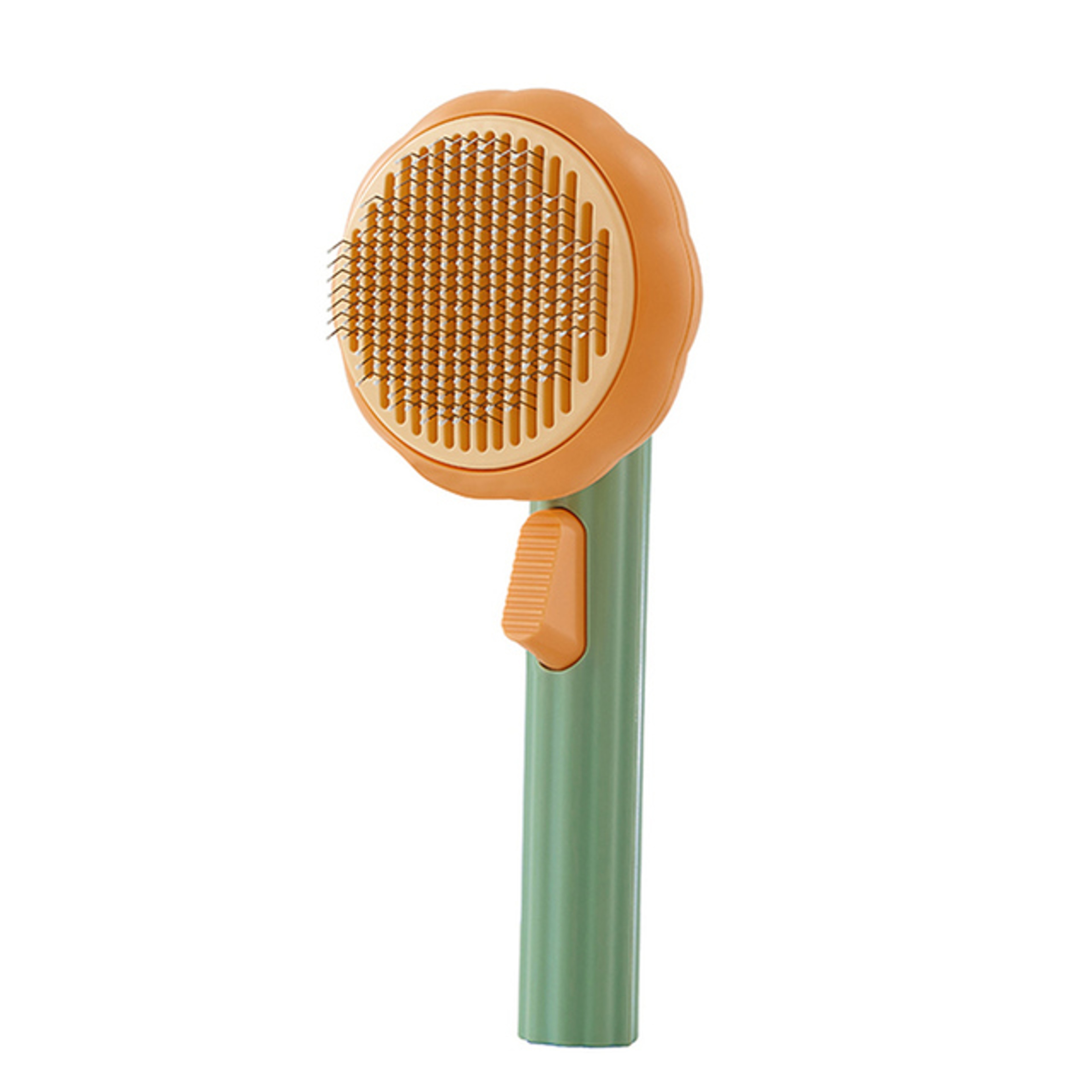 Pumpkin Self Cleaning Cat Brush for Dogs & Cats Gentle Pet Grooming Brush for Shedding & Detangling – view 9