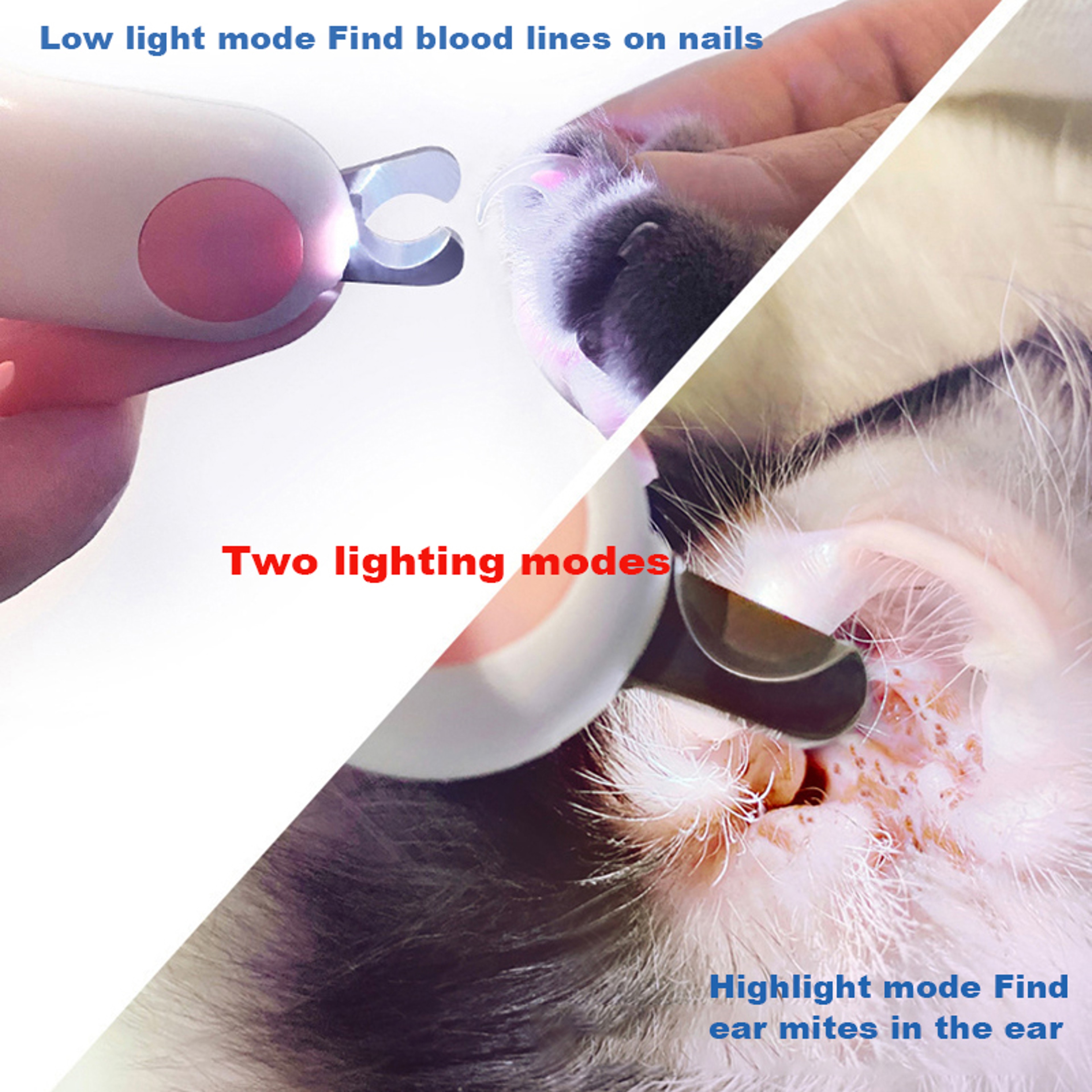 LED Pet Nail Clipper for Cats & Small Dogs Safe Precision Grooming Tool – view 4