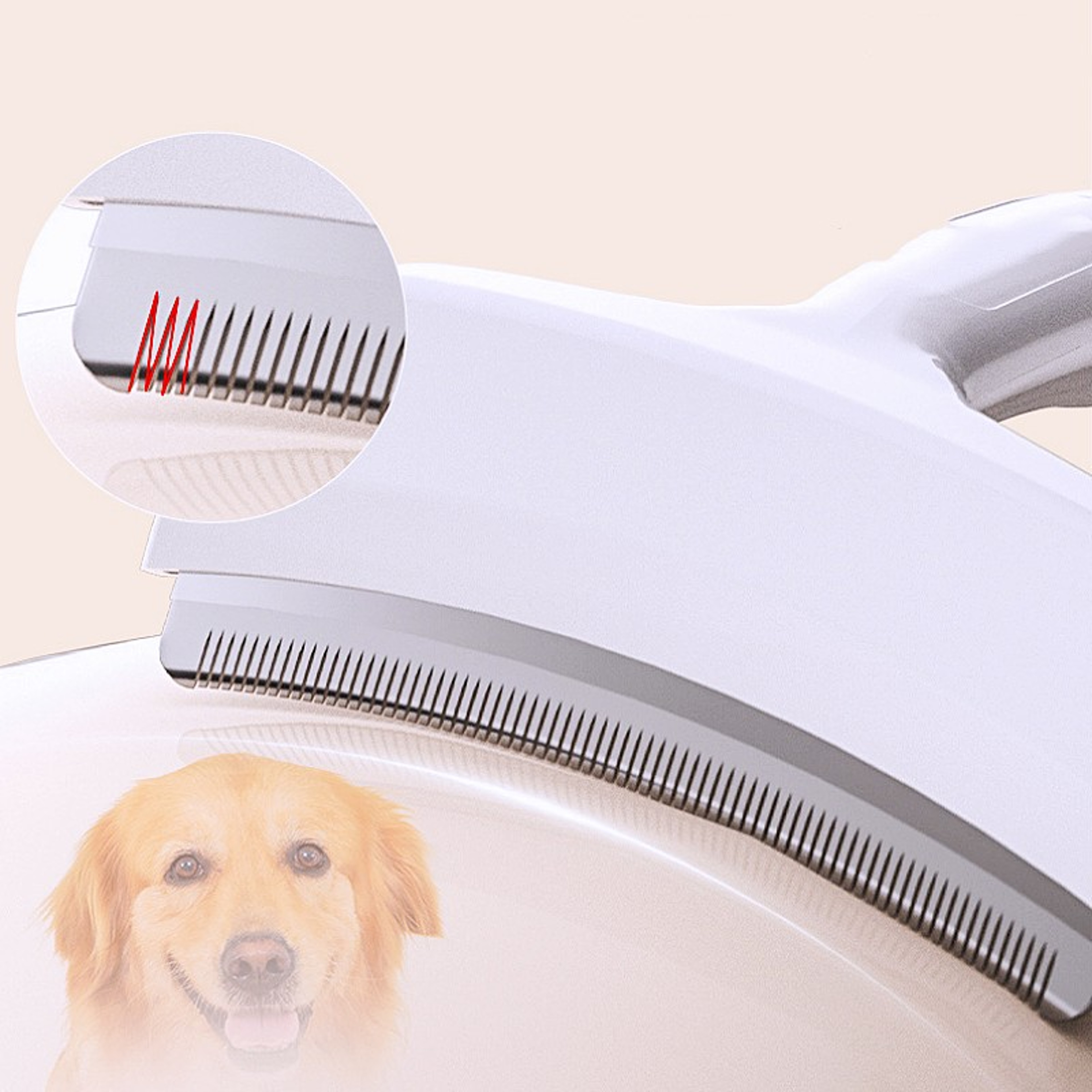 Pet Grooming Brush & Hair Trimmer Comb for Dogs and Cats – view 4