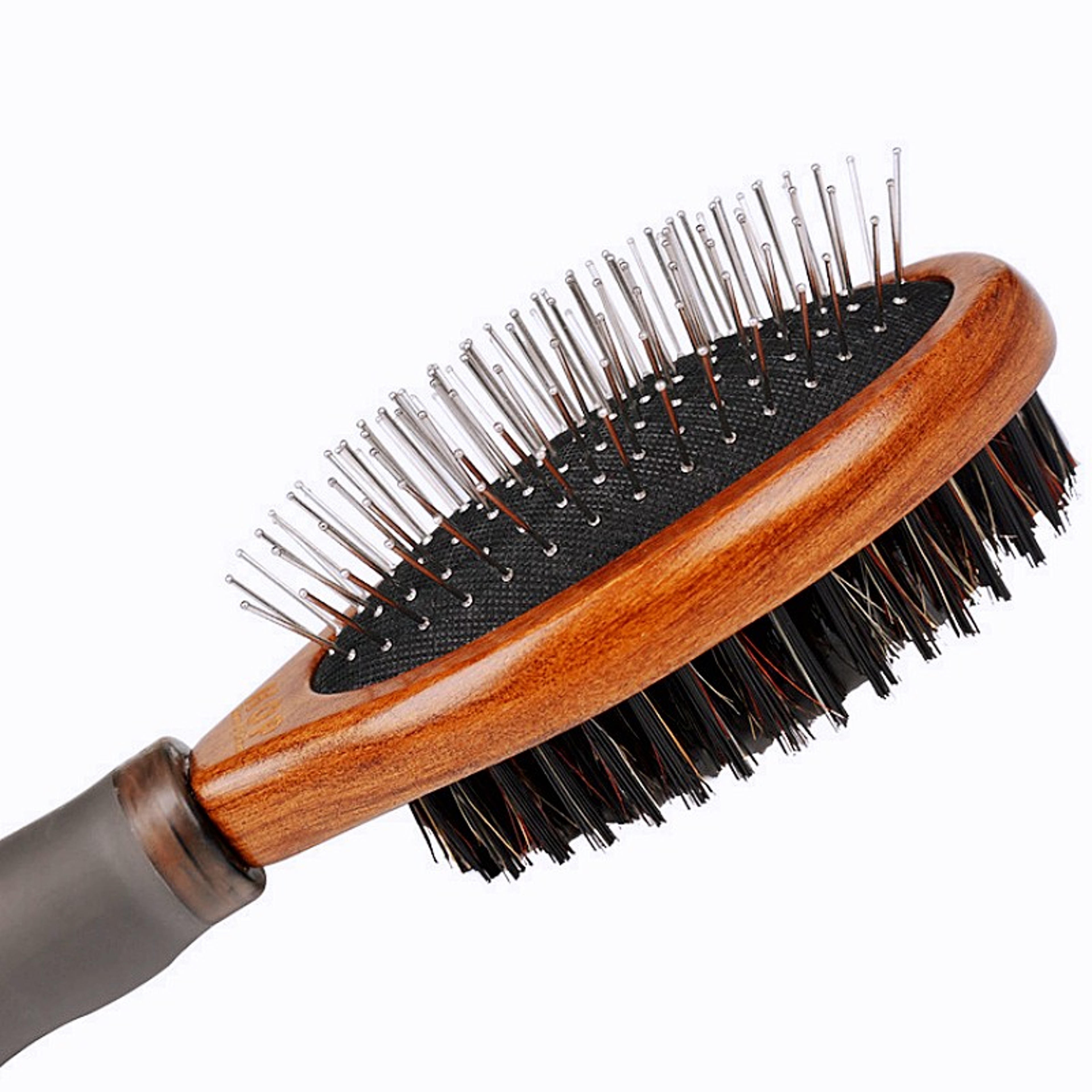 Double-Sided Dog Grooming Brush Wooden Pet Hair Remover Comb for Dogs & Cats – view 5